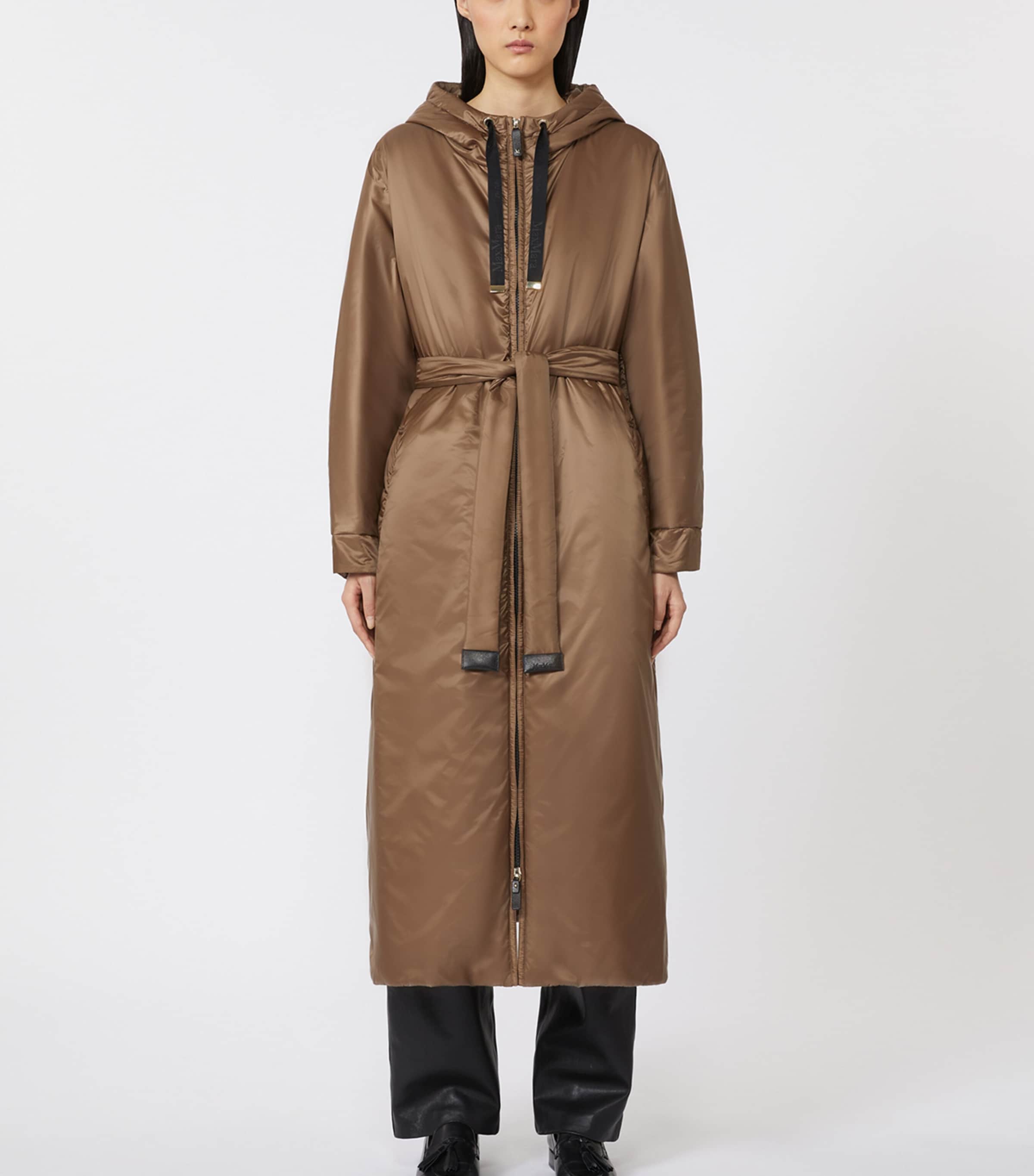 Water-Repellent Padded Coat TOBACCO Image 2