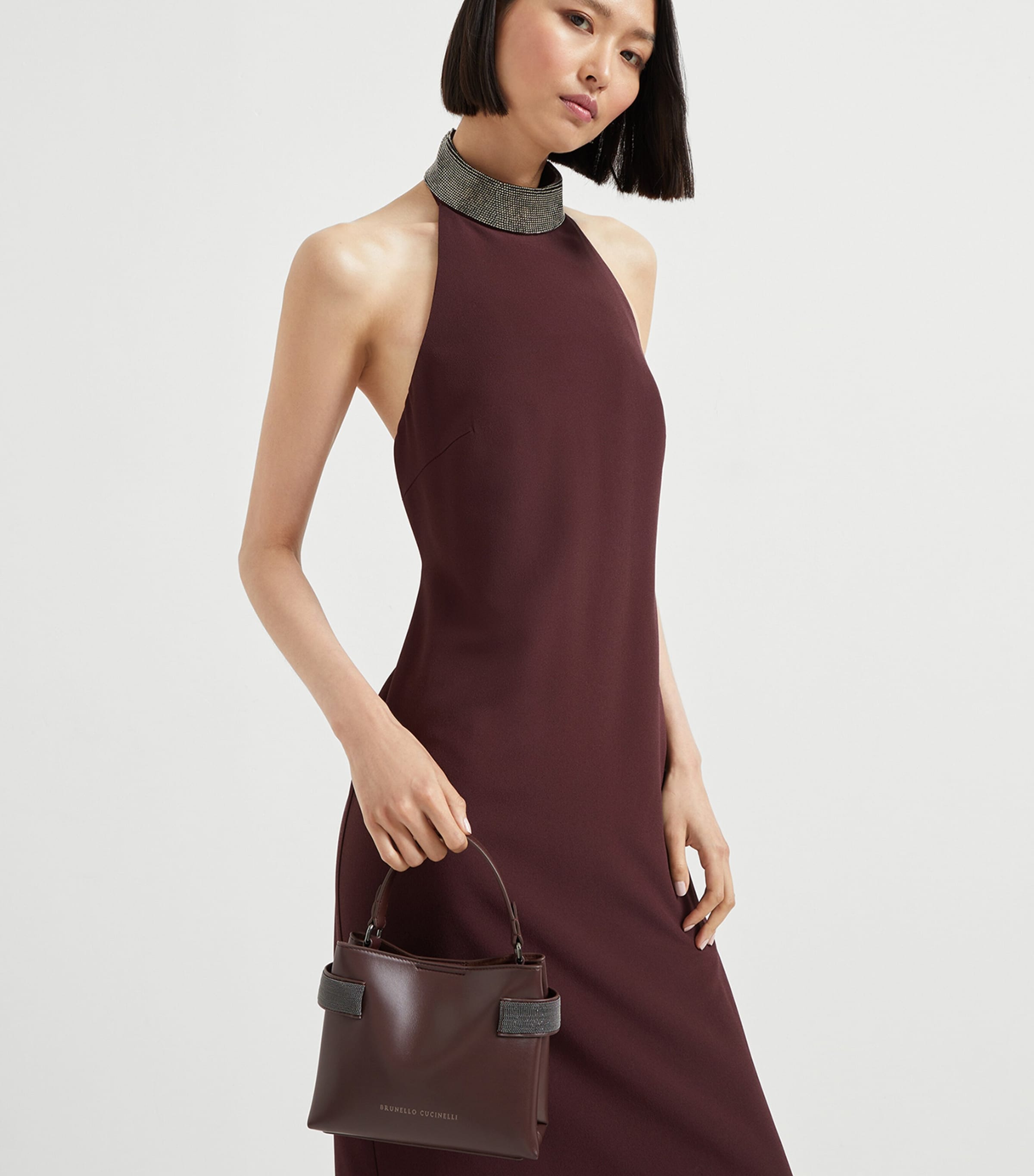 Small Leather Essence Top-Handle Bag C4181 Image 2