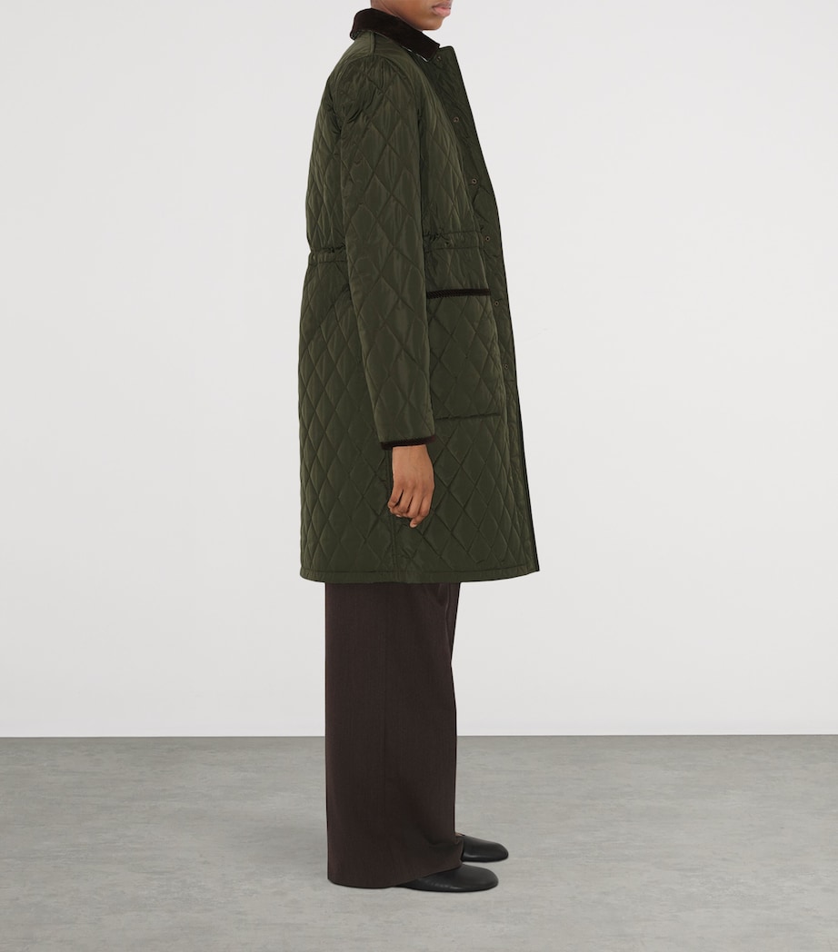 Burberry Womens ML QUILTED NYLON CAR COAT Shale Image 4