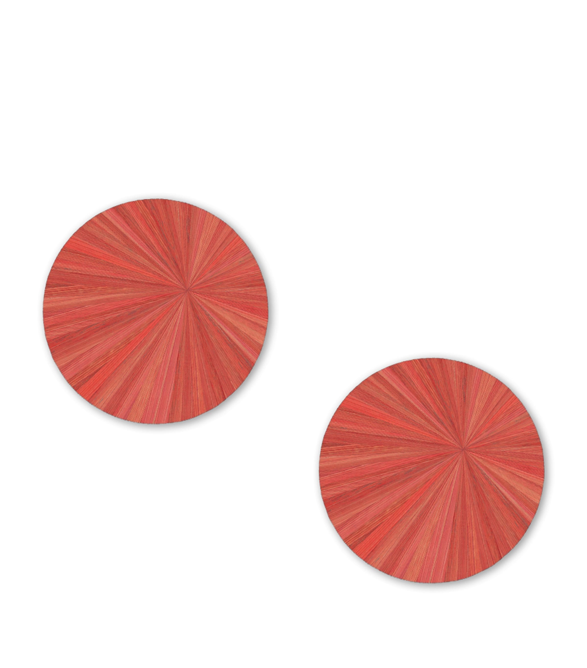 Hestia Set of 4 Soleil Round Coasters Coral Image 1