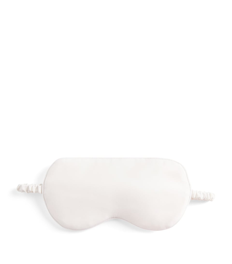 Olivia von Halle Silk Audrey Eye Mask Ivory