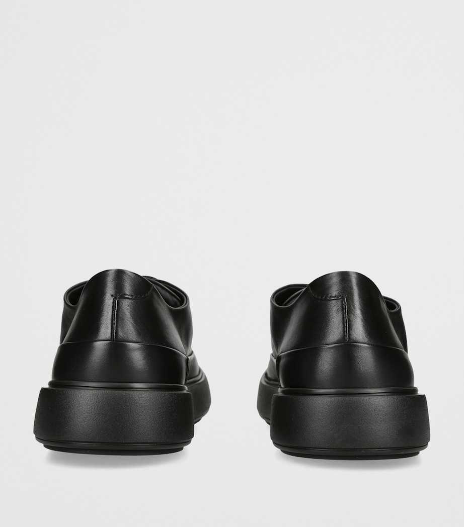 Officine Creative Leather Release Sneakers Black Image 4