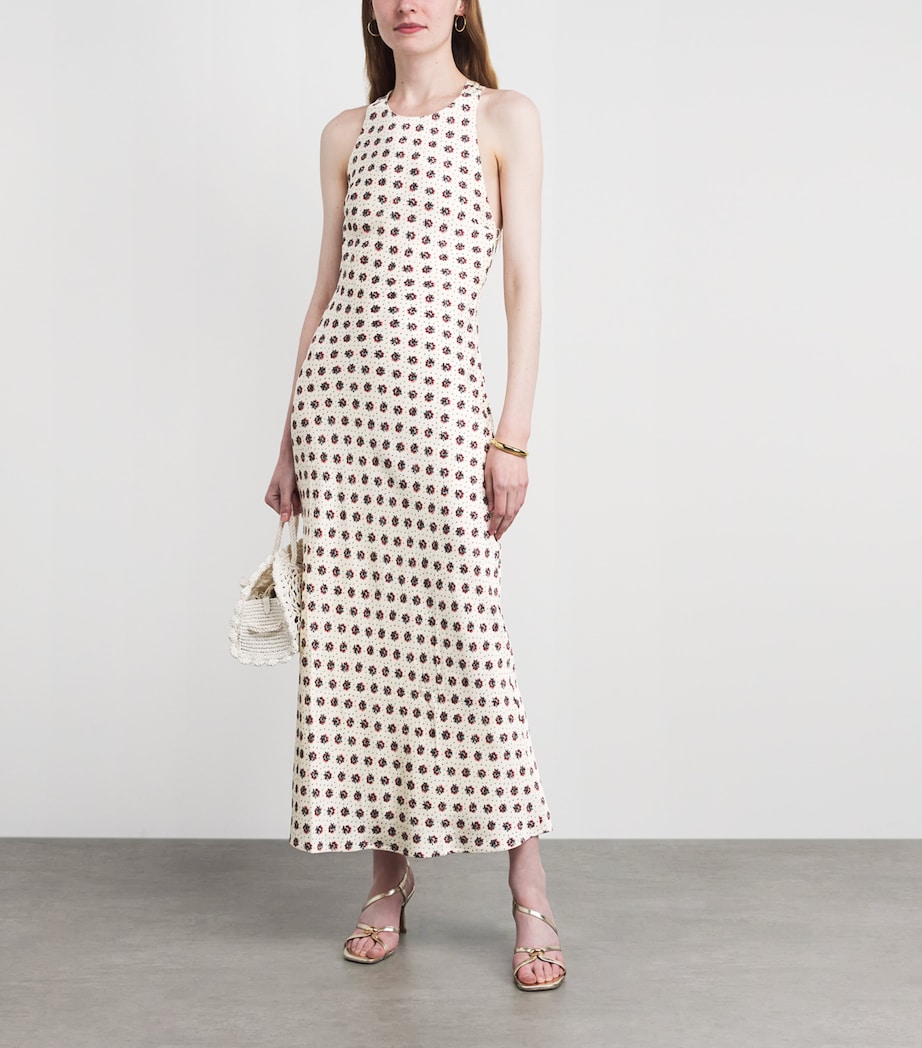 Claudie Pierlot Womens Floral Maxi Dress Light Print Image 2
