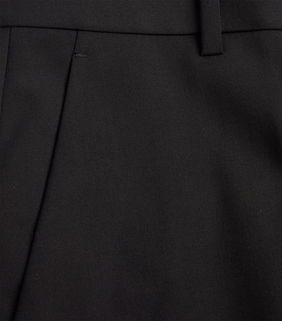 Good Wool Cropped Treeca Trousers BLACK 001 Image 6