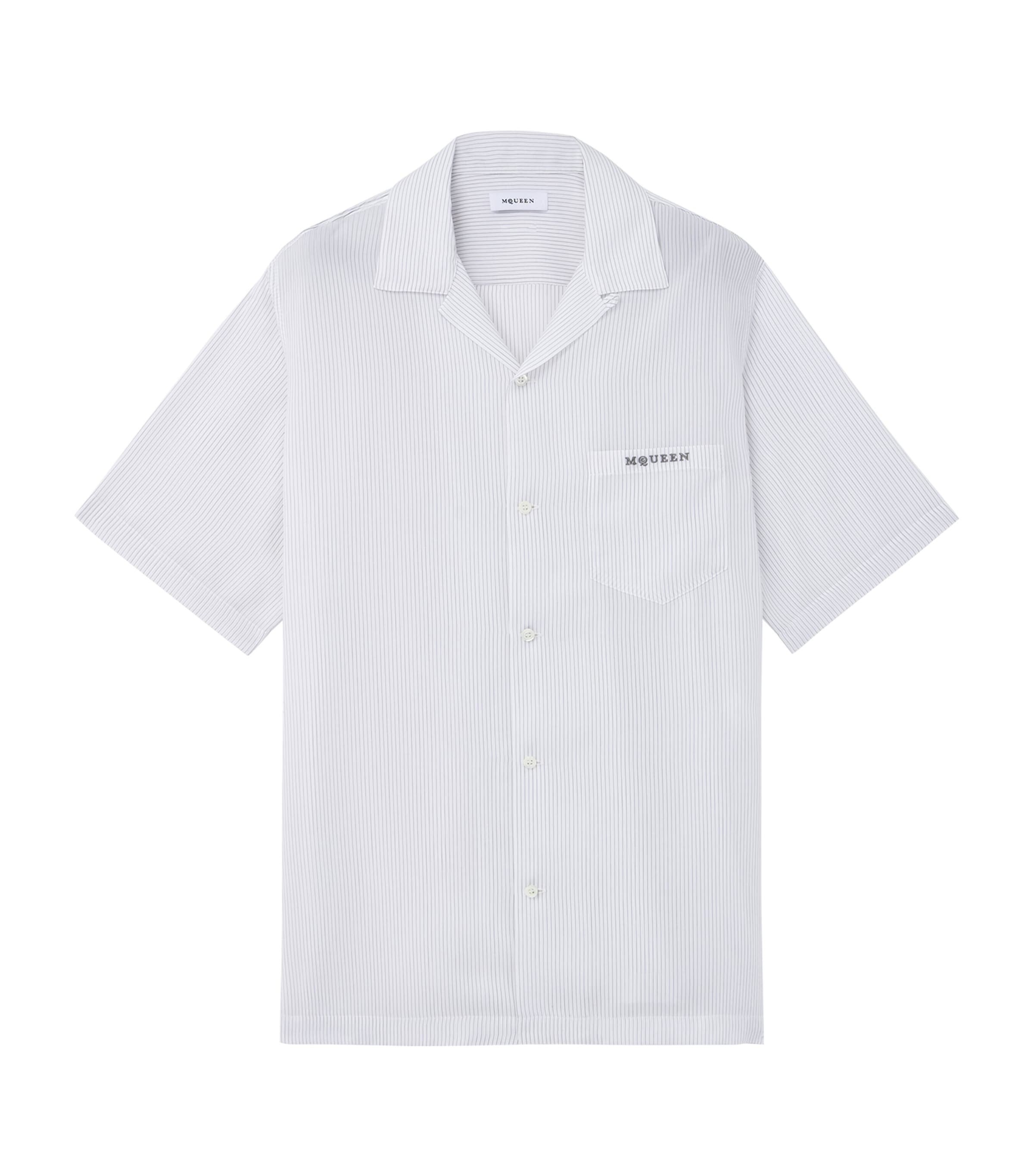 McQueen Stripe Hawaiian Shirt | Harrods US