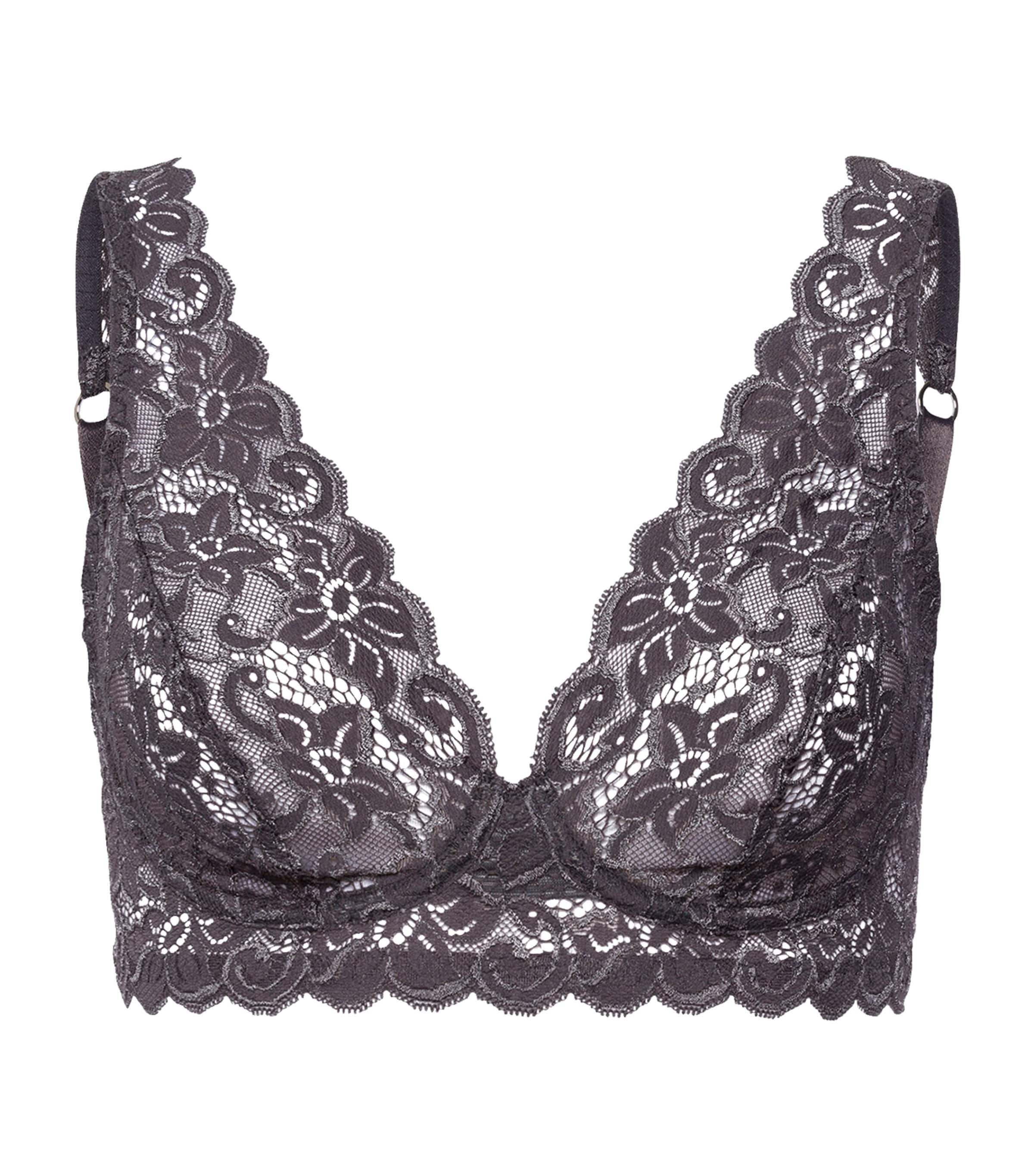 Hanro Lace Moments Soft Cup Bra In Black