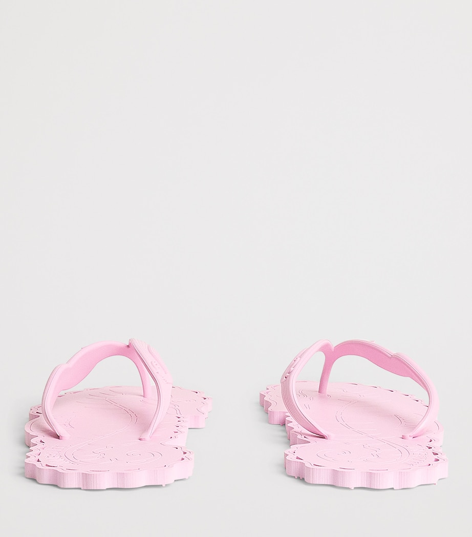 Zimmermann Seafoam Flip Flops Bubble Gum Image 3