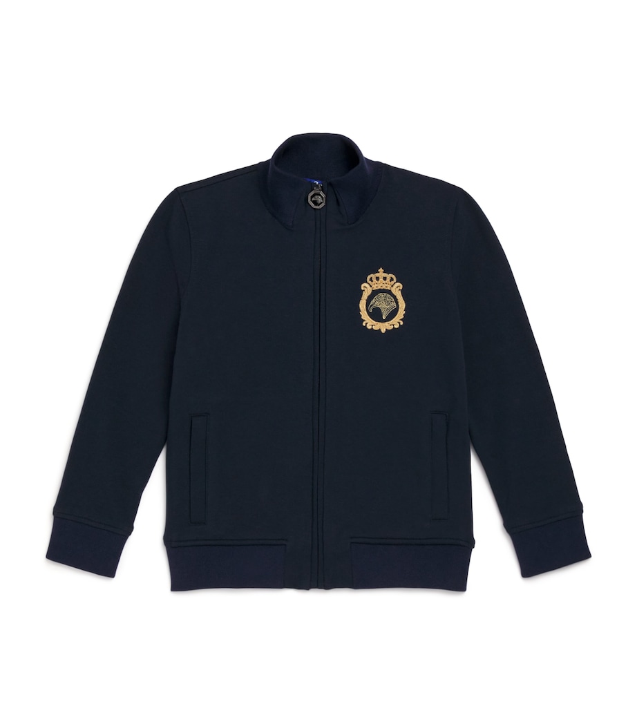 Stefano Ricci Kids Stretch-Cotton Zip-Up Sweatshirt (4-16 Years) Image 1