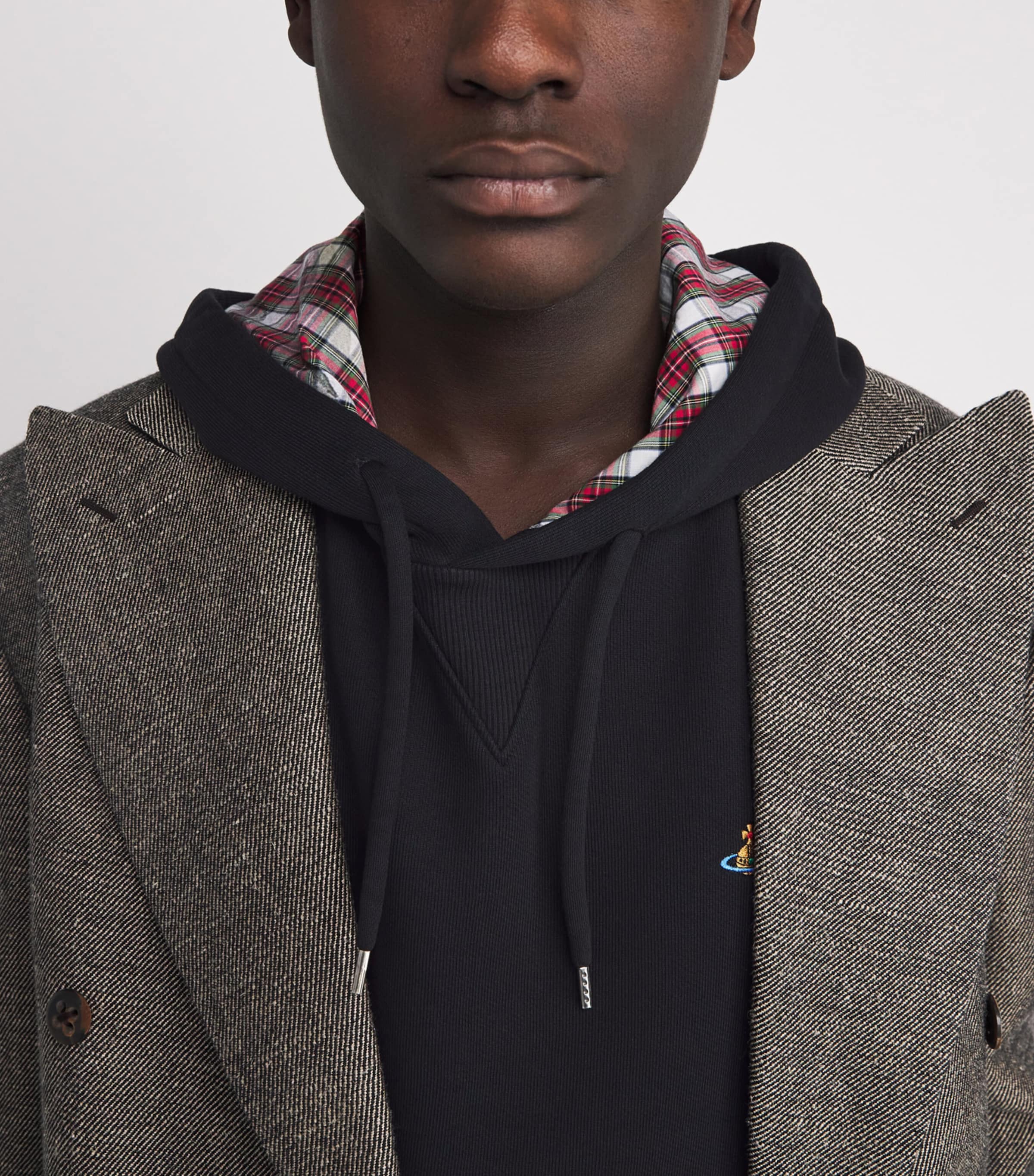 Cotton Orb Ashton Hoodie O103 BLACK/RED Image 6