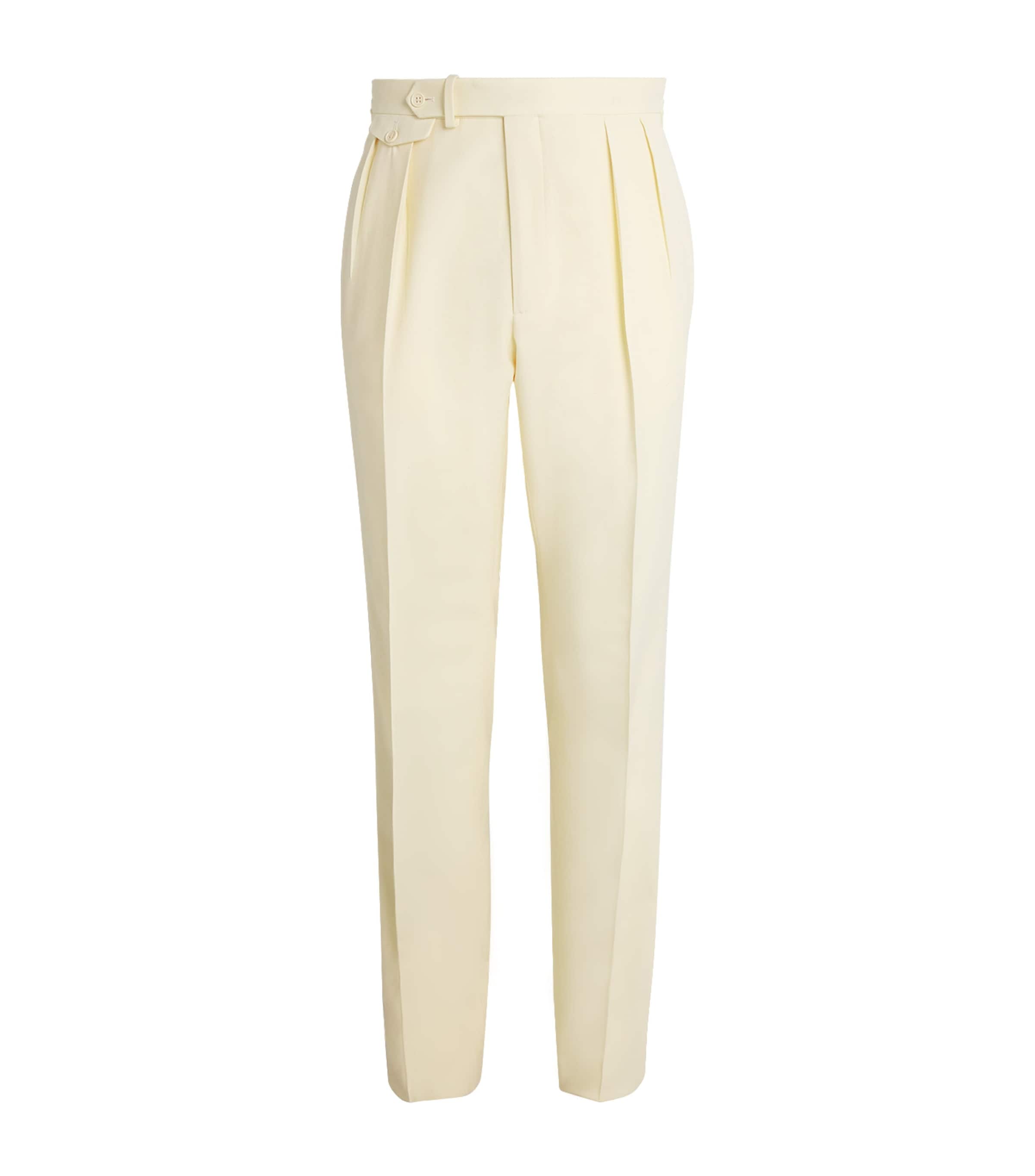 Wool Gregory Tailored Trousers CREAM Image 1