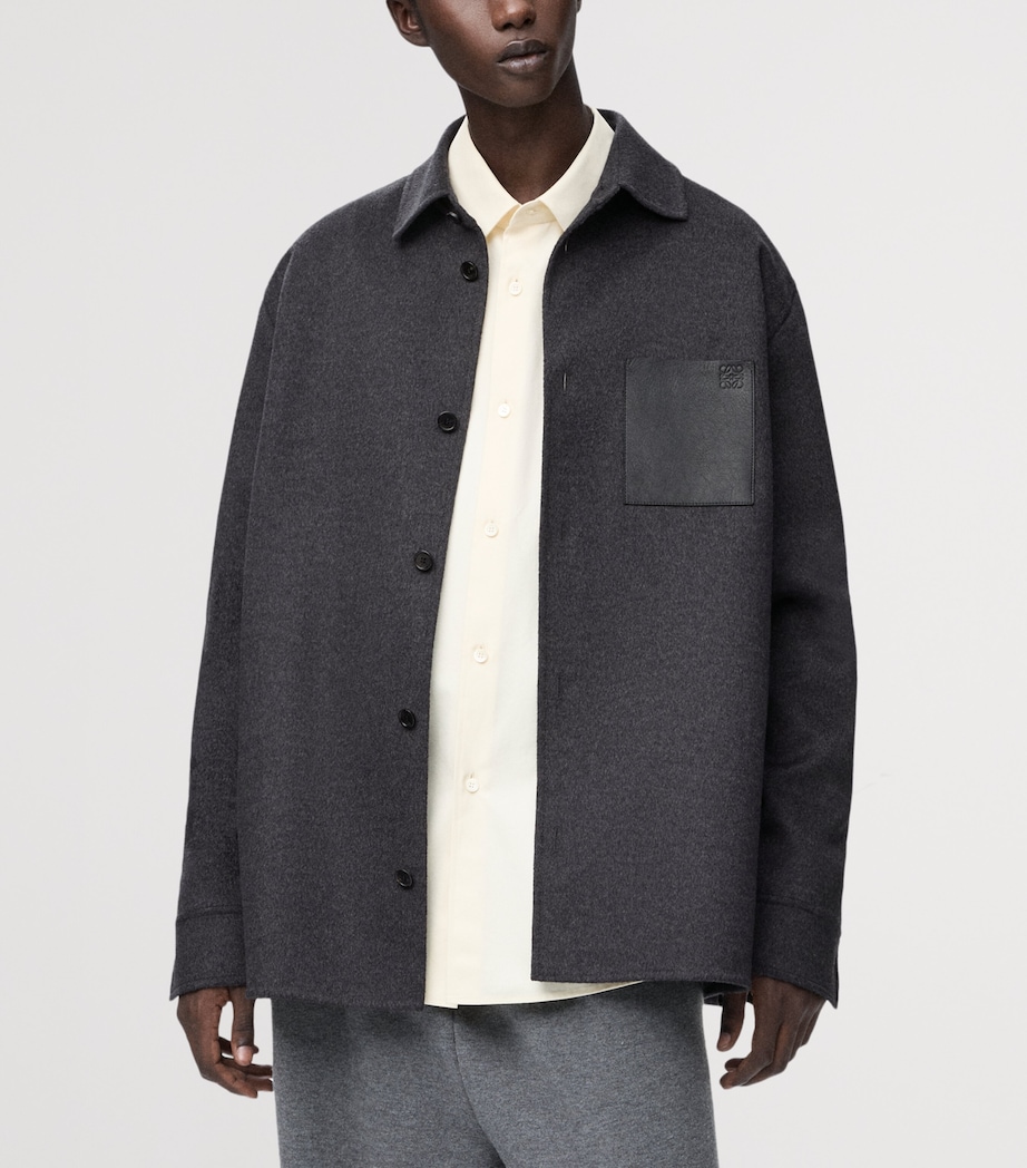 Wool-Cashmere Overshirt CHARCOAL MELANGE Image 3