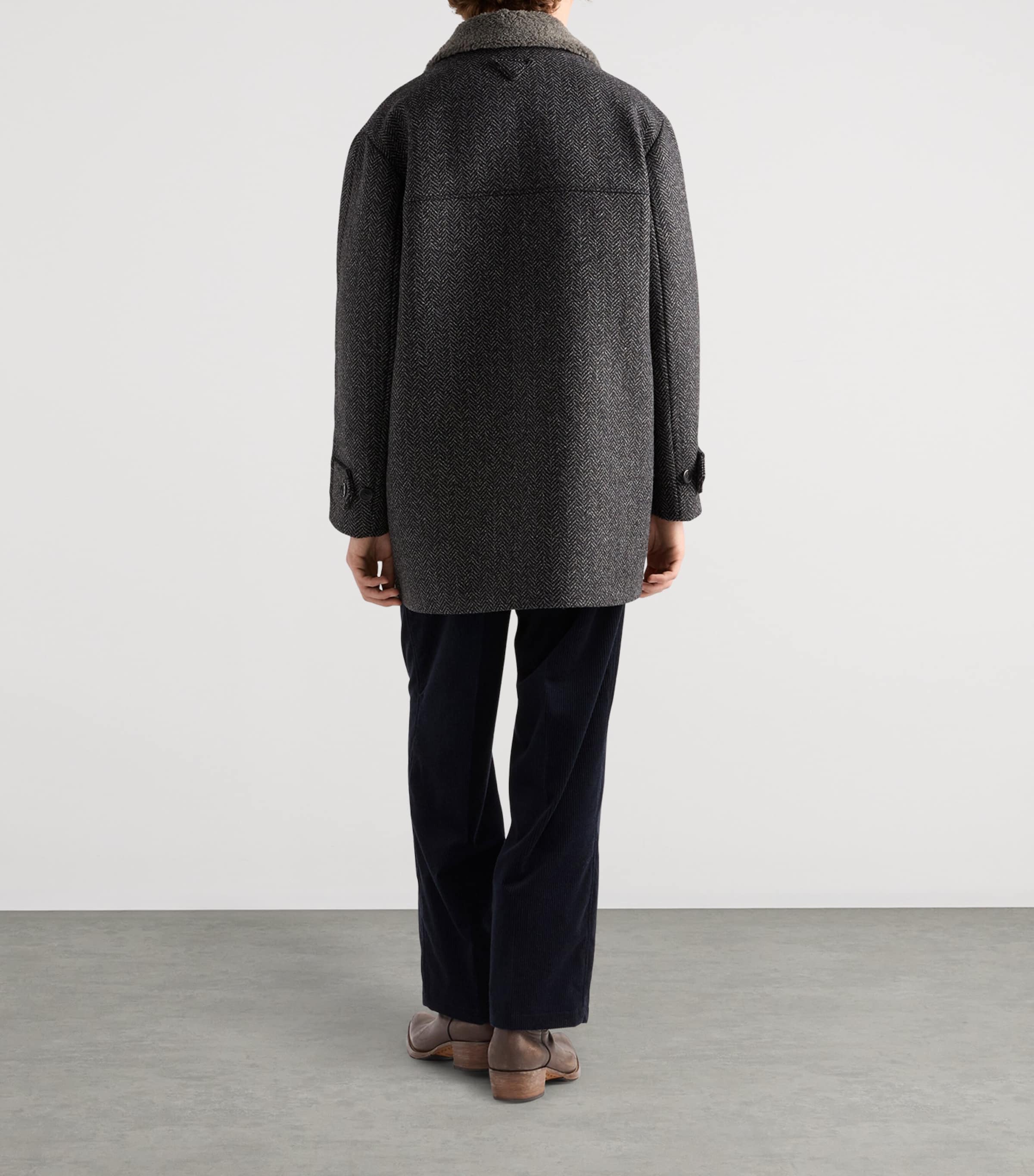 Cotton-Cashmere Corduroy Straight Trousers F0SVF Image 5