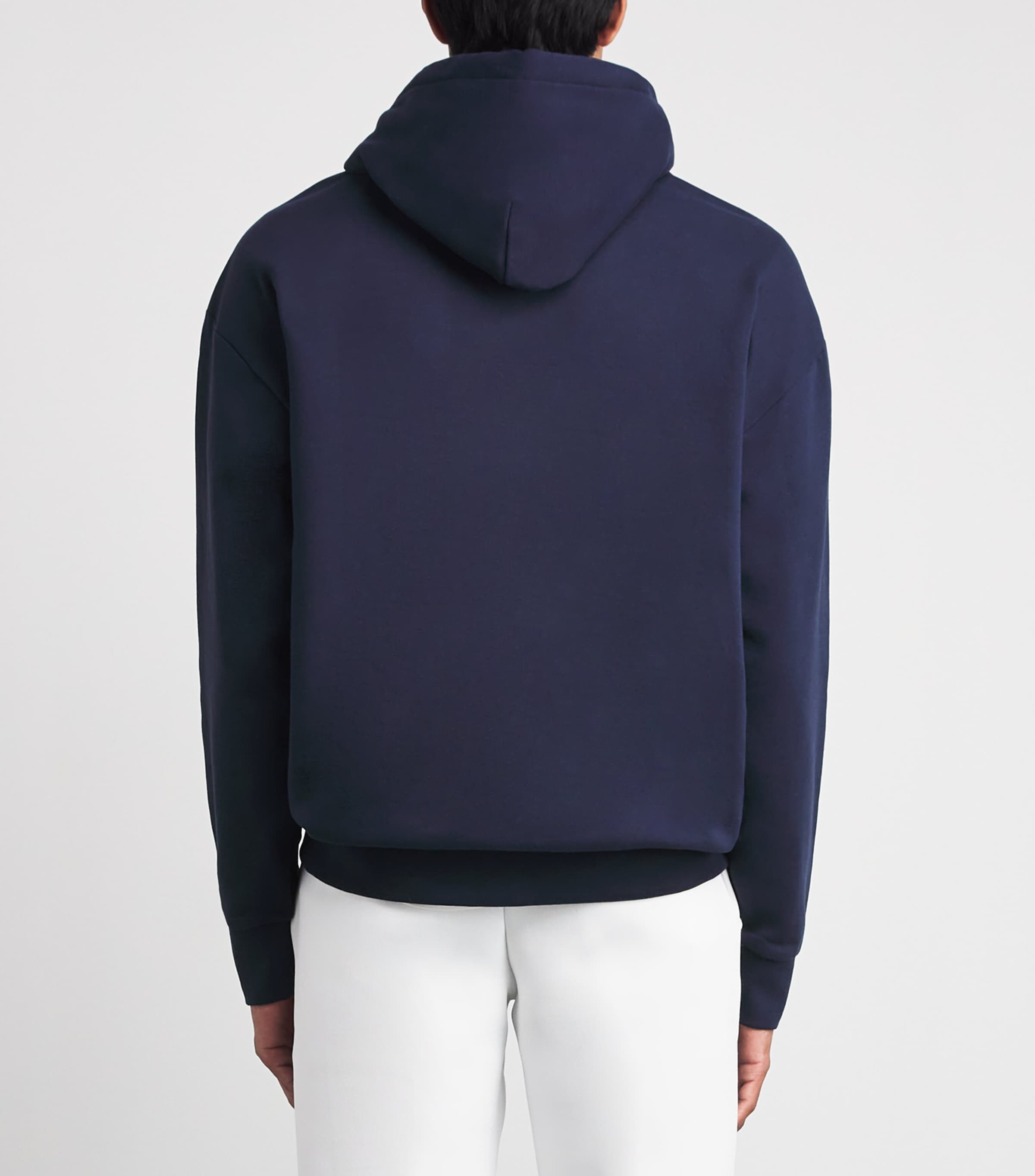RLX Ralph Lauren Mens Cotton-Blend Hoodie Refined Navy Image 5