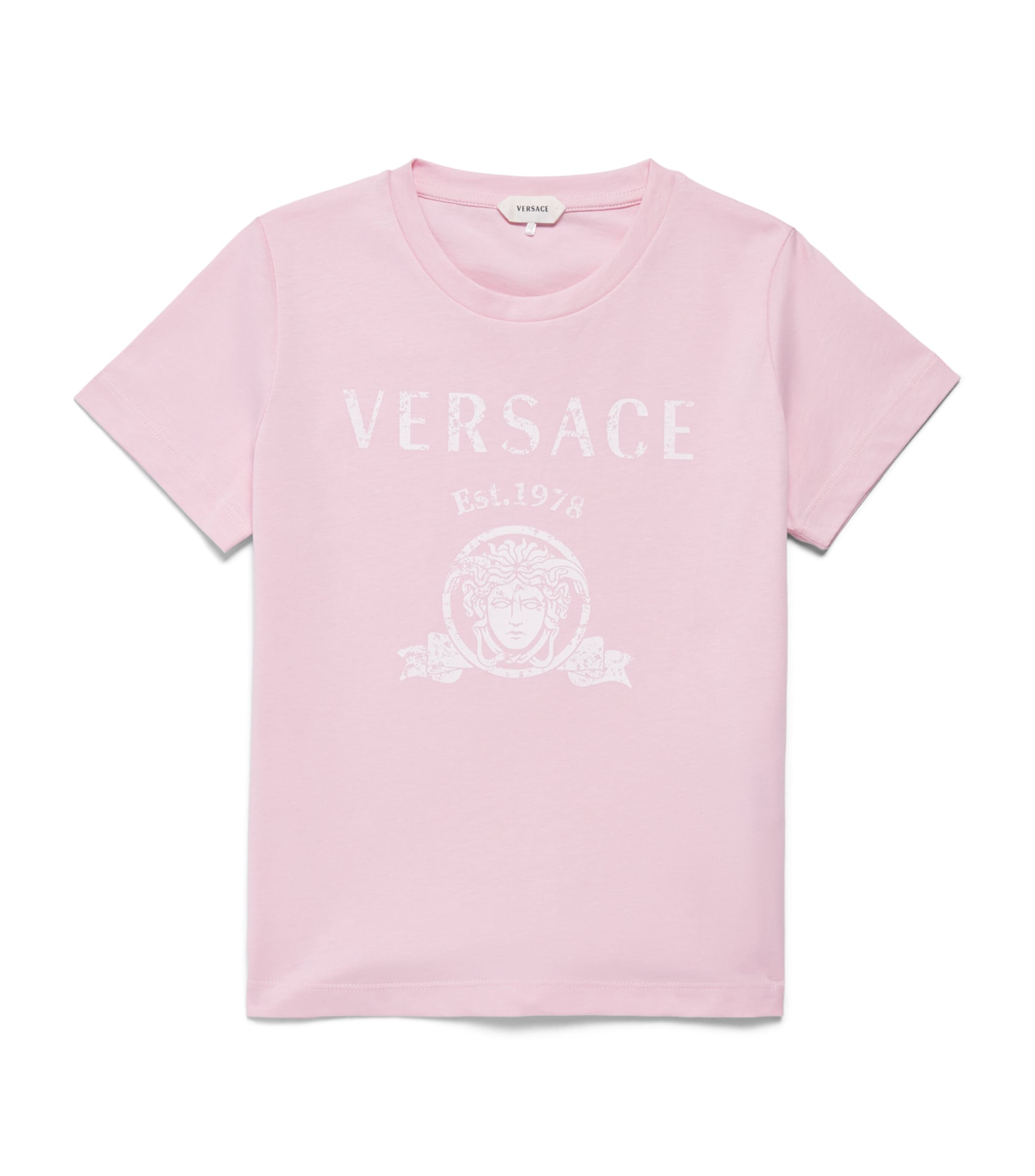 Versace Kids Cotton Logo T-Shirt (4-14 Years) Image 1