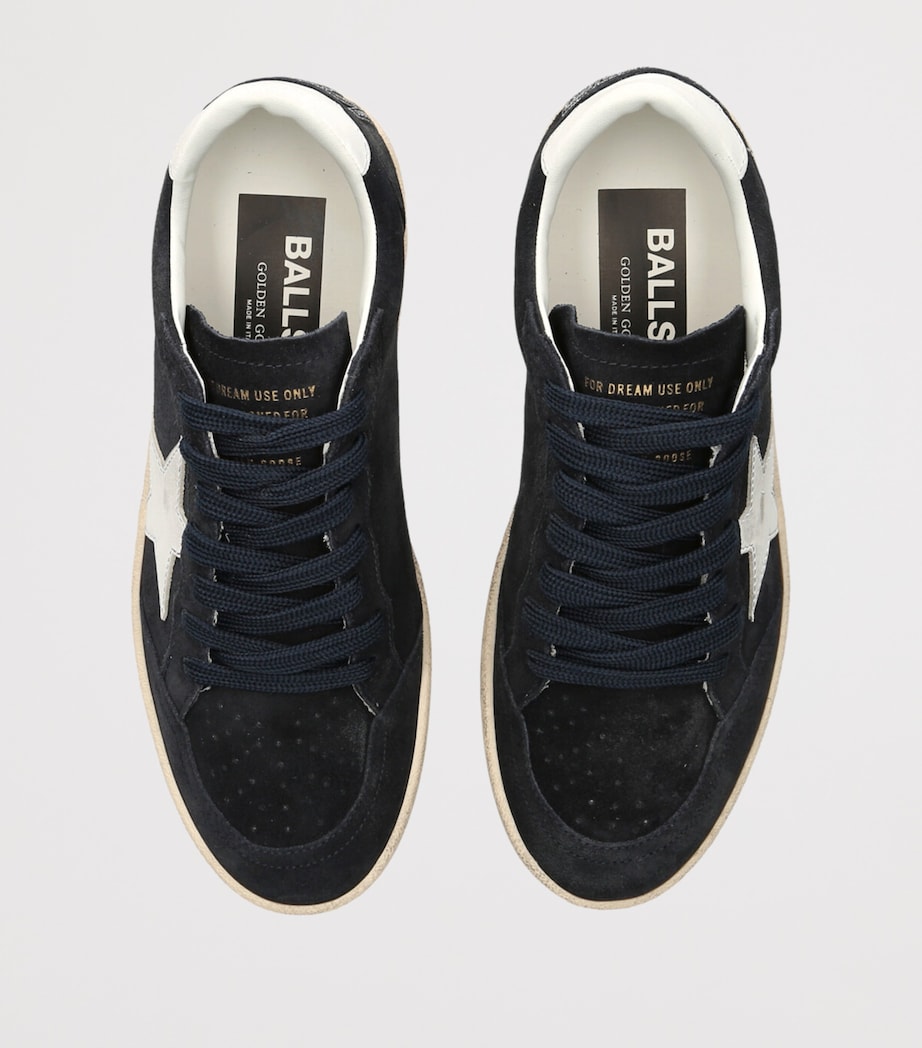 Golden Goose Suede Ball Star Sneakers Navy Image 4