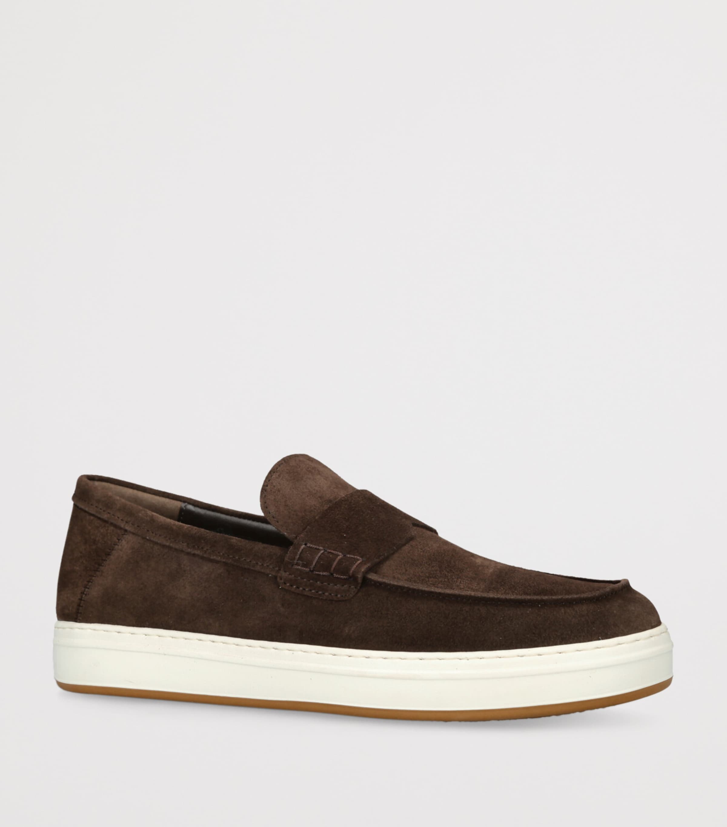 Hogan Suede H-TV Loafers Dark Brown Image 3