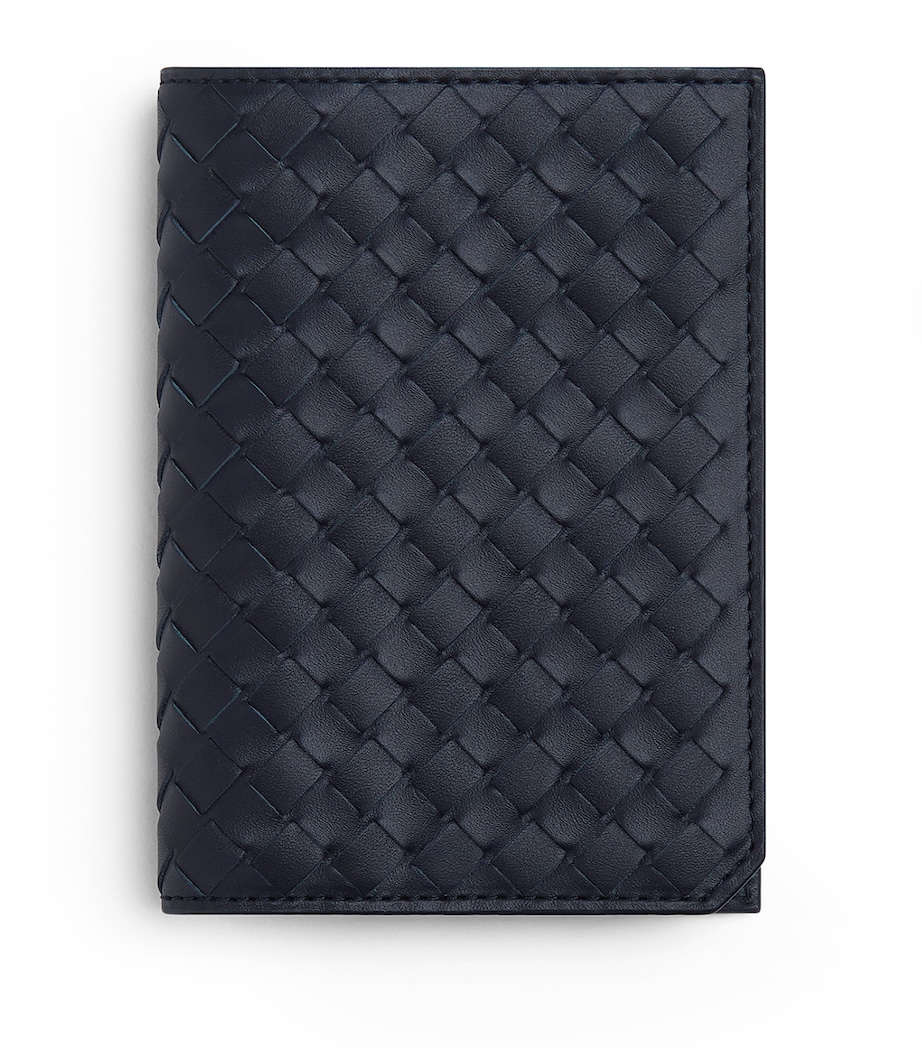 Bottega Veneta Leather Intrecciato Card Holder Image 1