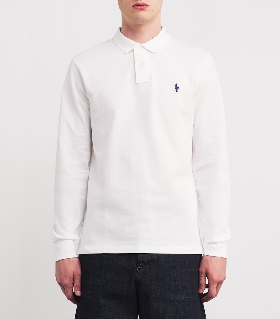Logo Polo Shirt WHITE Image 3