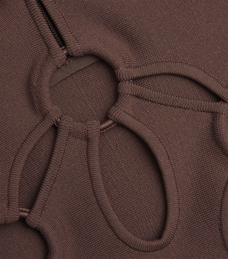 Cut-Out Franco Mini Dress JAVA Image 5