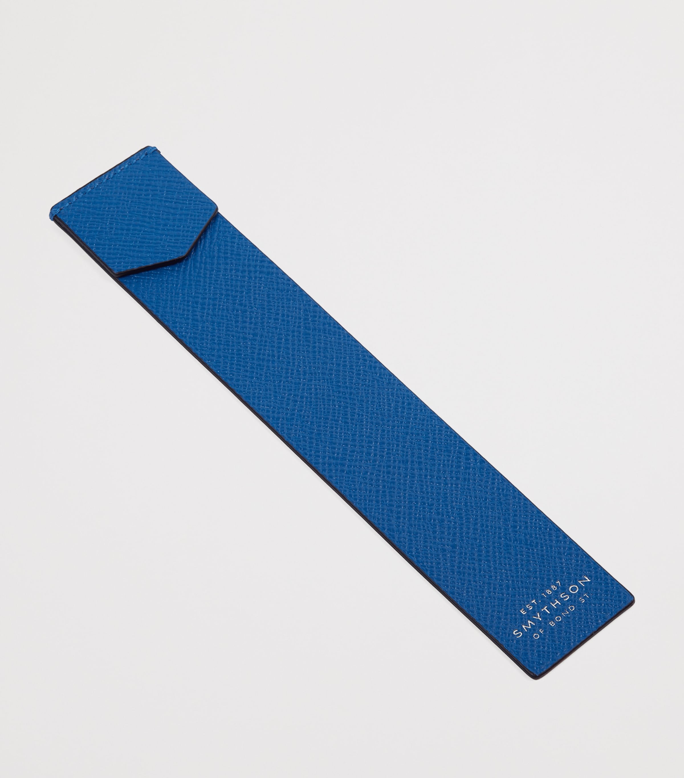 Smythson Panama Leather Bookmark Cerulean Image 3