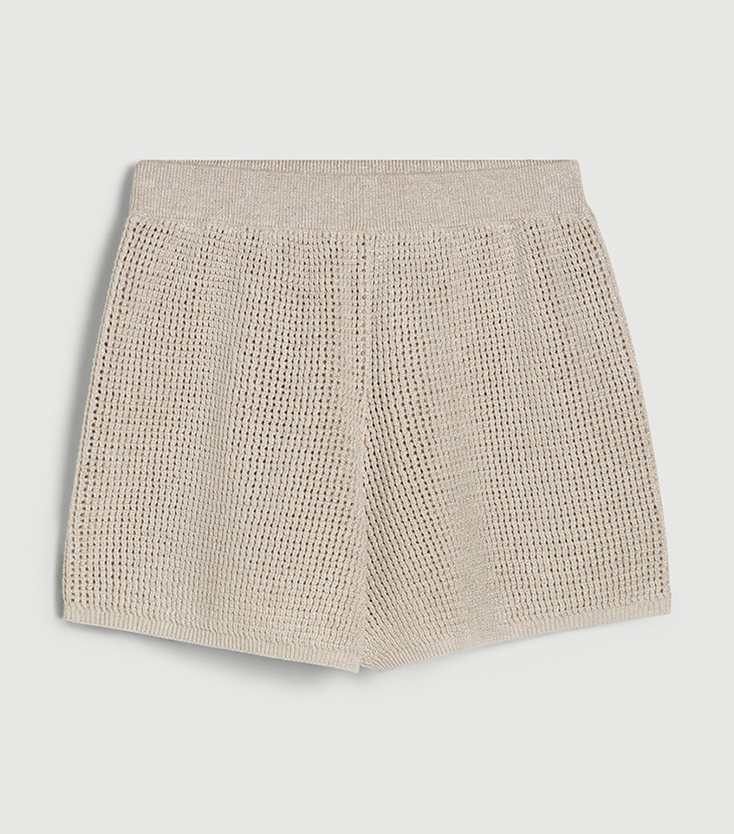 Brunello Cucinelli Kids Cotton-Blend Sparkling Knit Shorts (8-10 Years) Image 2