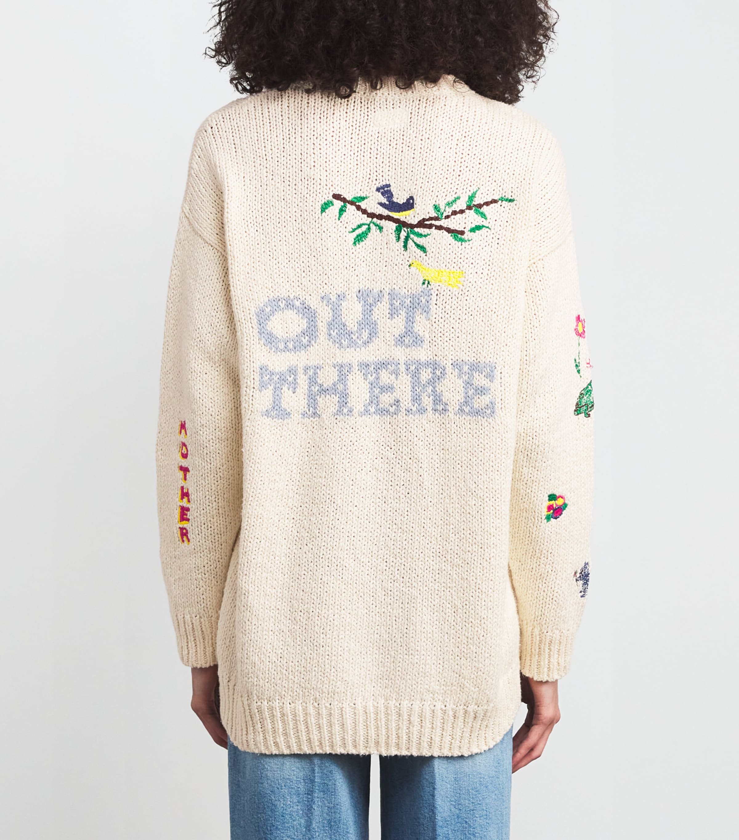 Embroidered The Long Drop Cardigan OUT THERE OTH Image 4