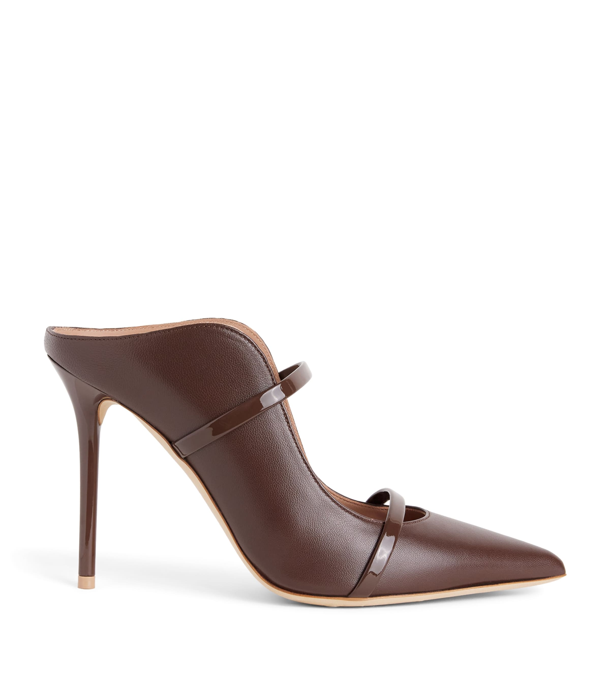 Malone Souliers Leather Maureen Mules 100 Tobacco Image 1