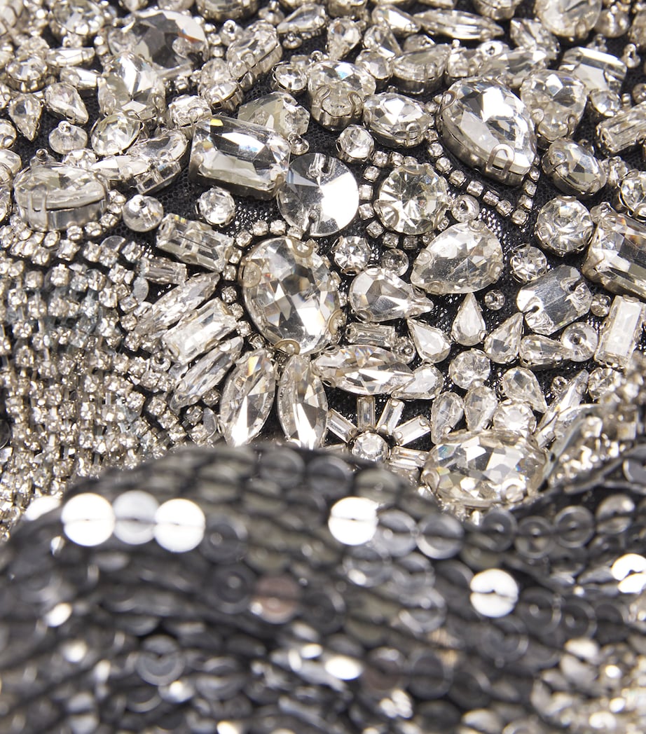 Sequin Cassia Cape Gown LIQUORICE 2033 Image 5