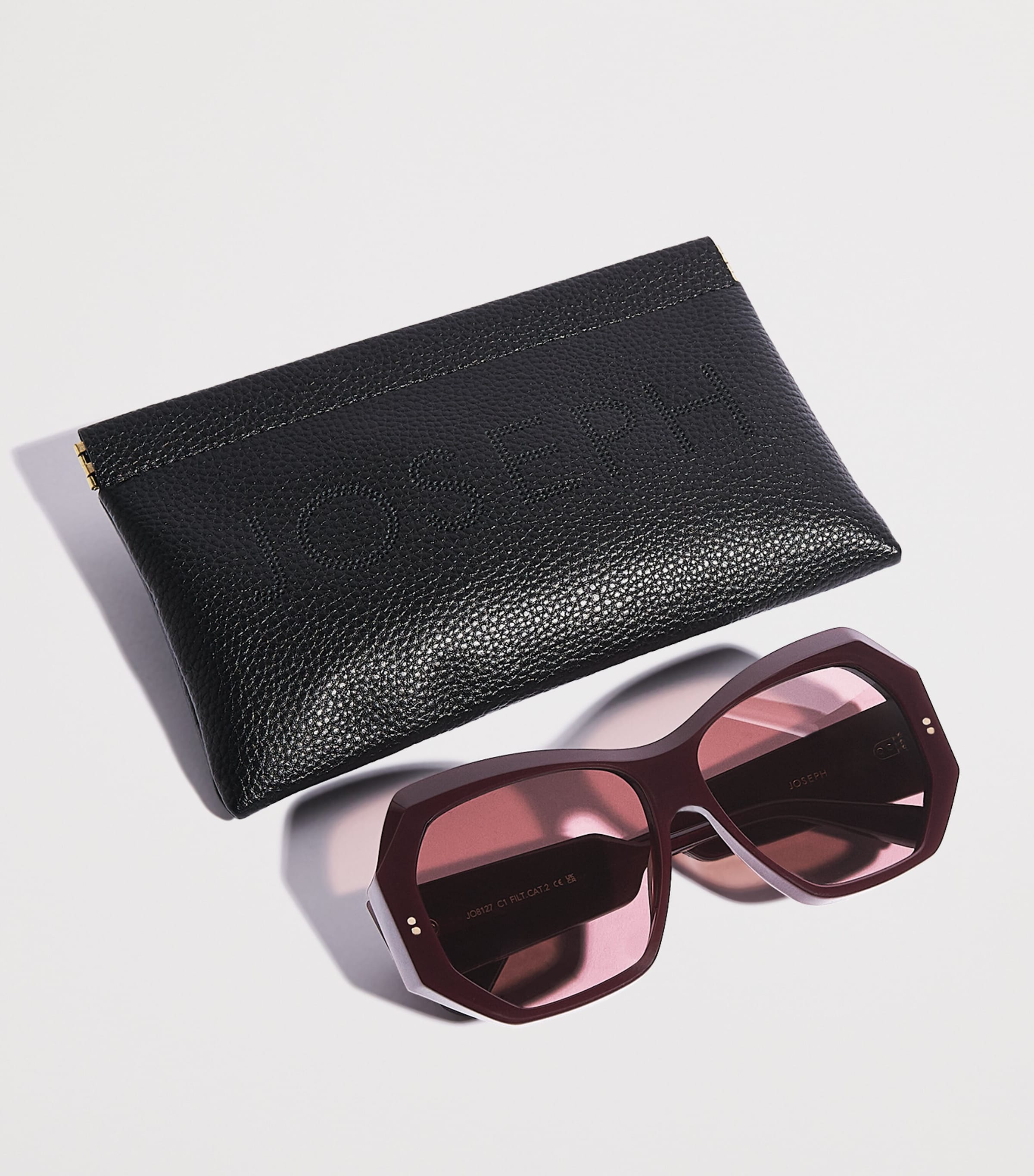 Joseph Butterfly Slima Sunglasses Plum Image 4