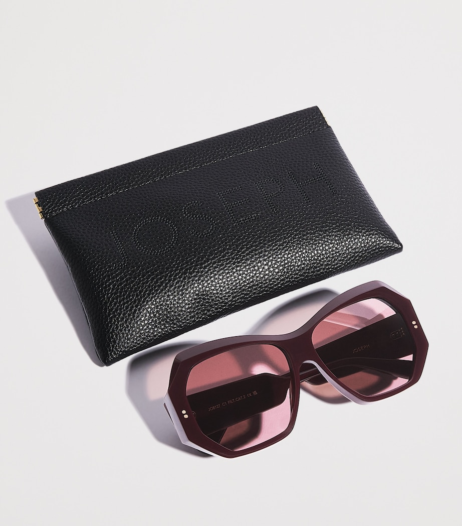 Joseph Butterfly Slima Sunglasses Plum Image 4