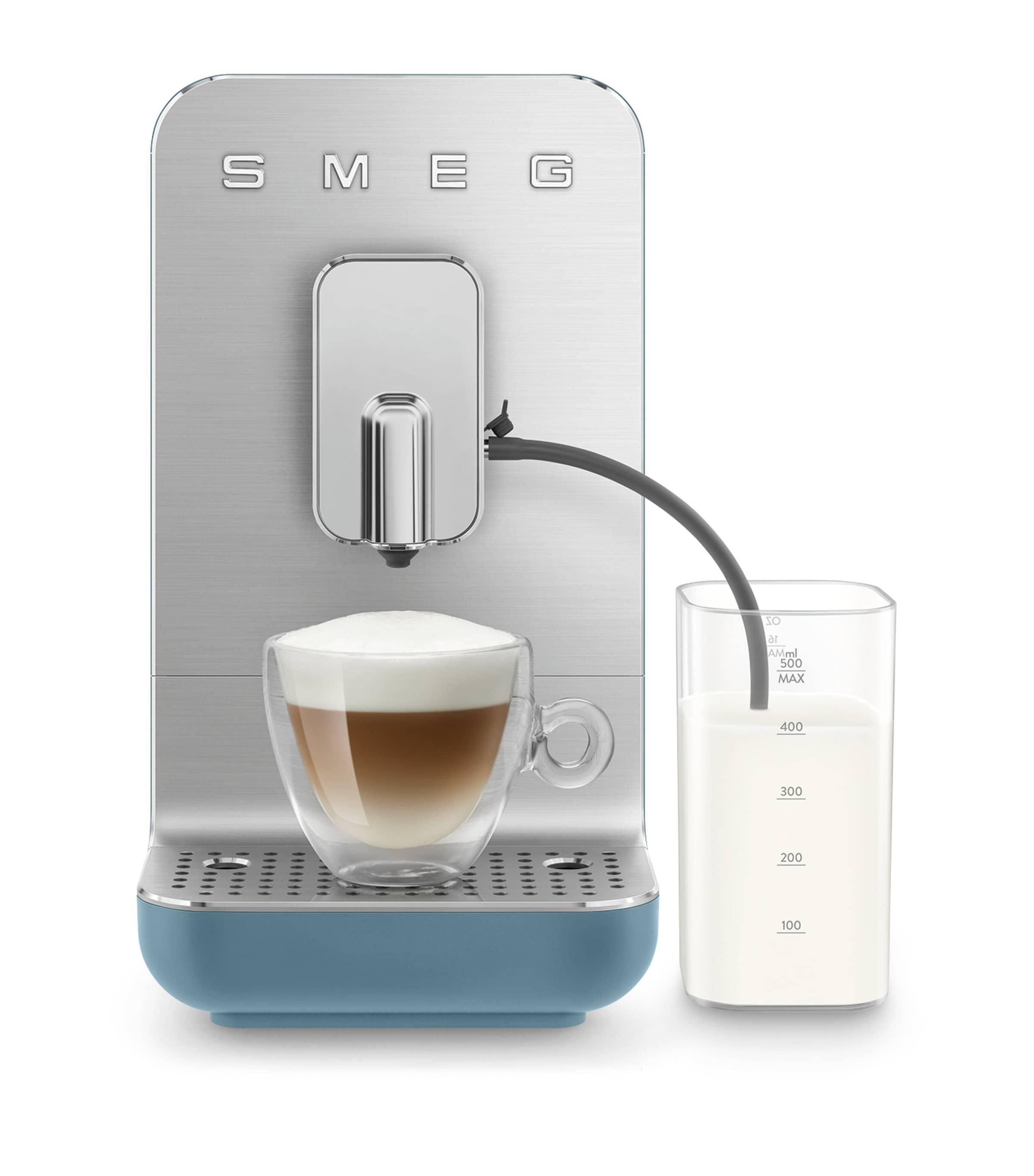 Smeg Bean To Cup Coffee Machine Matte Storm Blue Image 3