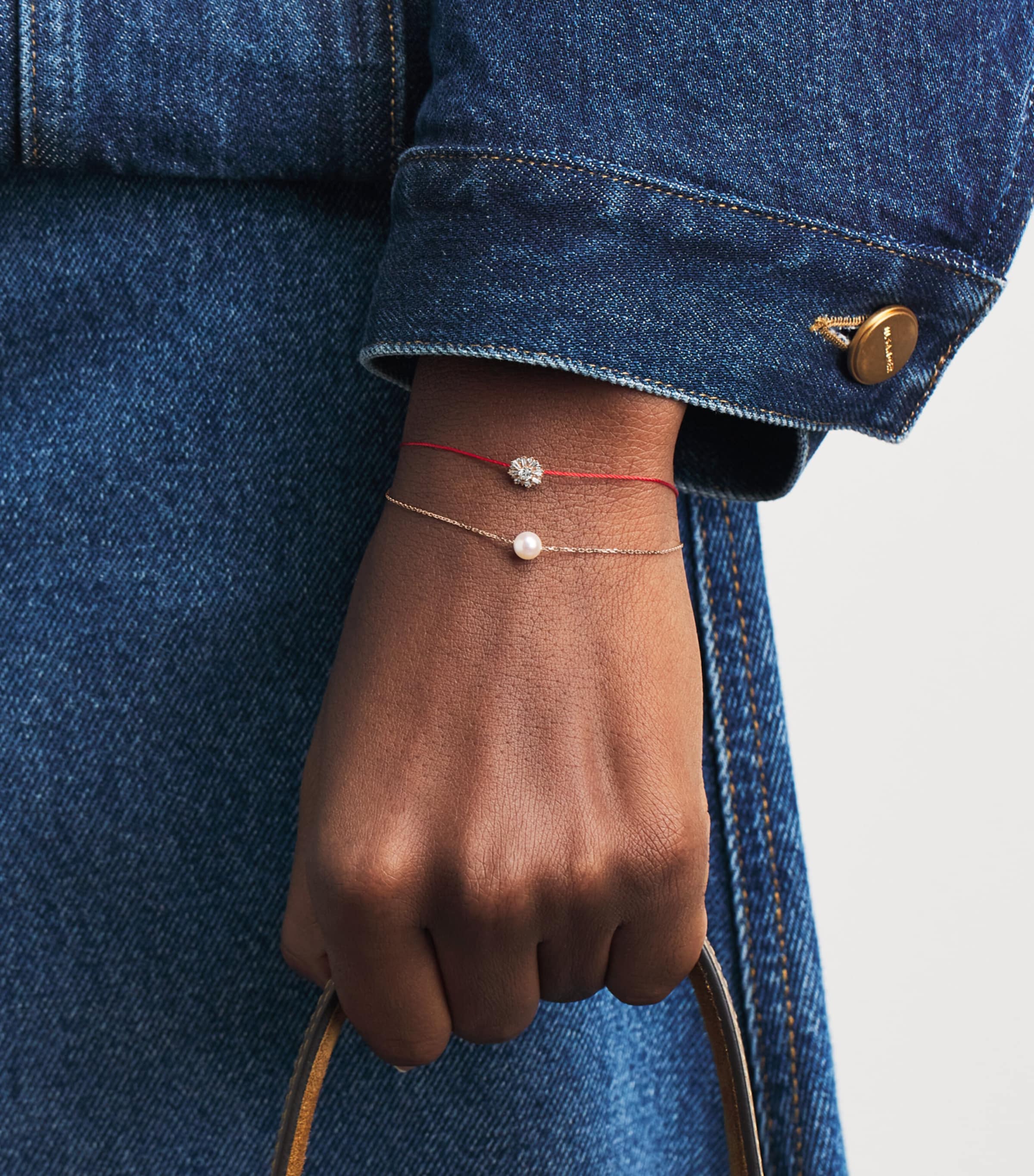 Redline Rose Gold and Diamond Sol Soleil Bracelet Red Image 3