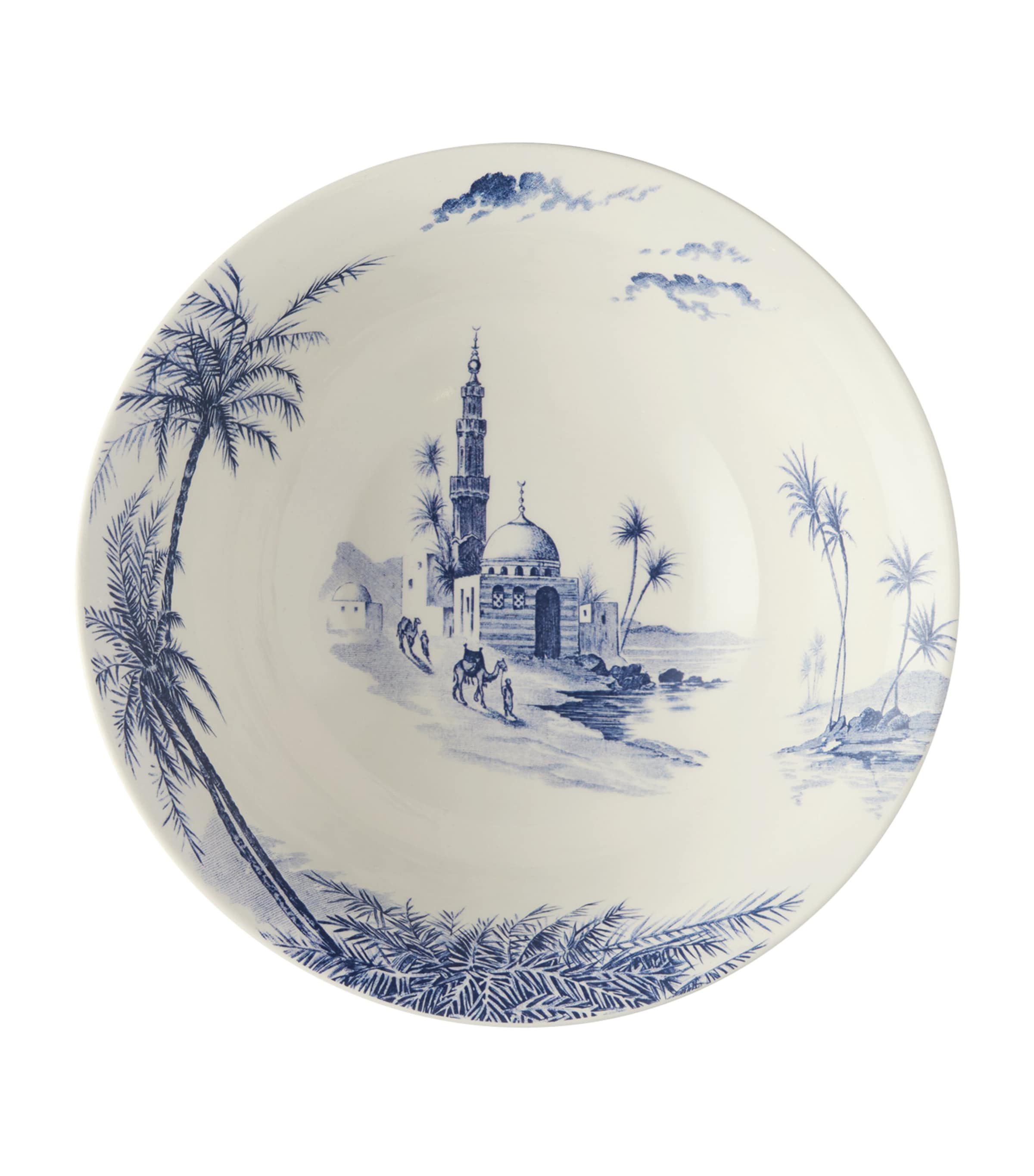 Set of 4 Ceramic Dépareillé Cereal Bowls (16.5cm) BLUE Image 1