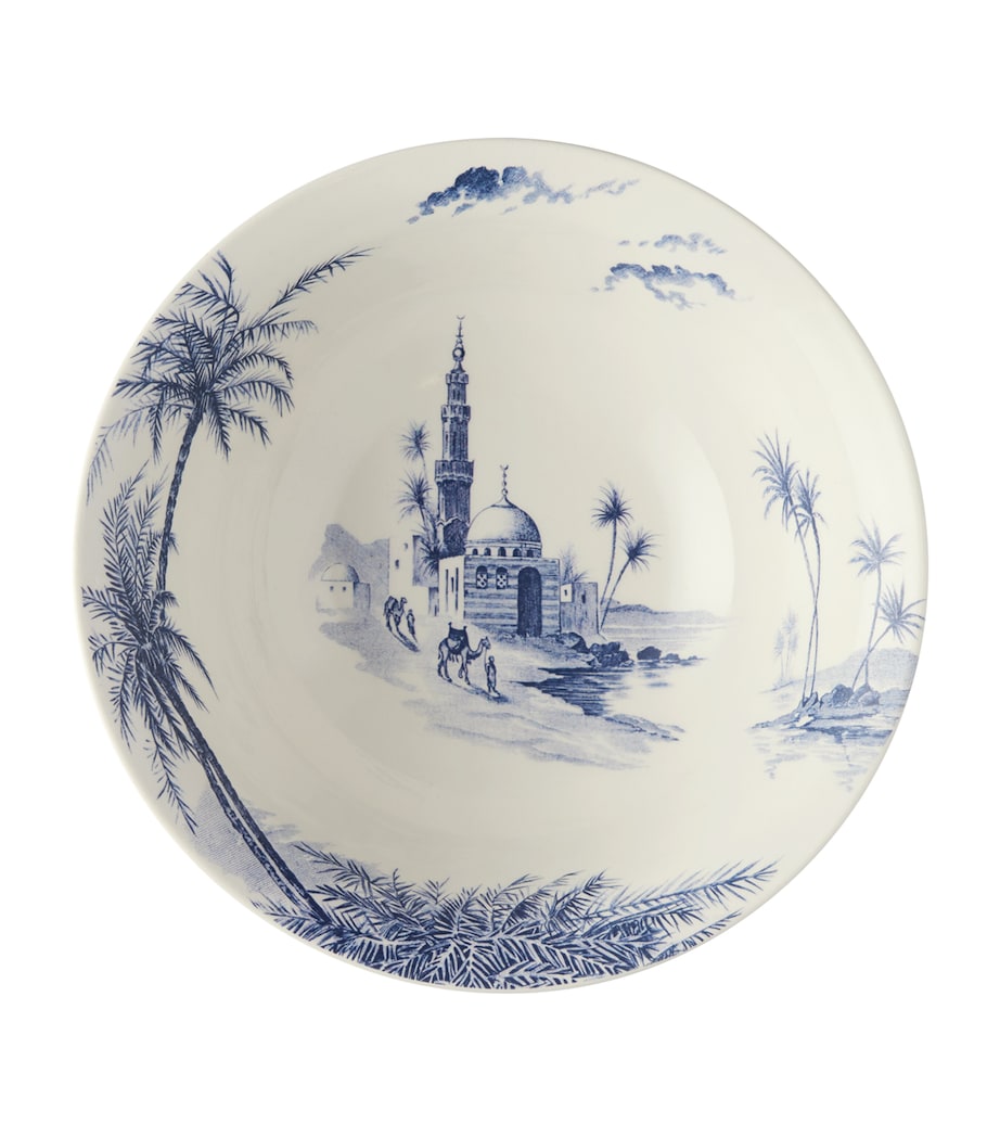 Set of 4 Ceramic Dépareillé Cereal Bowls (16.5cm) BLUE Image 1