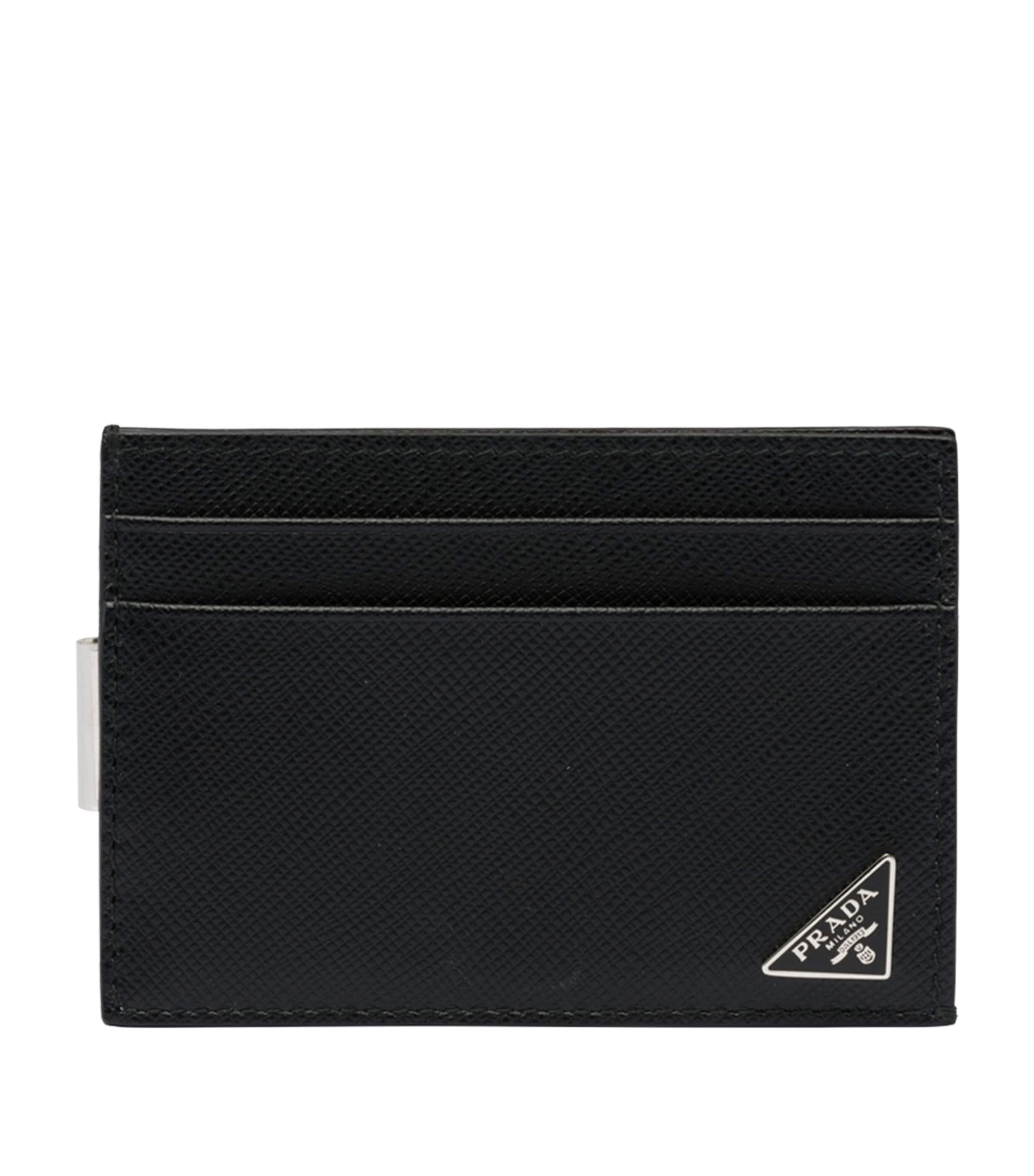 Saffiano Leather Triangle Money Clip Card Holder F0002 Image 1
