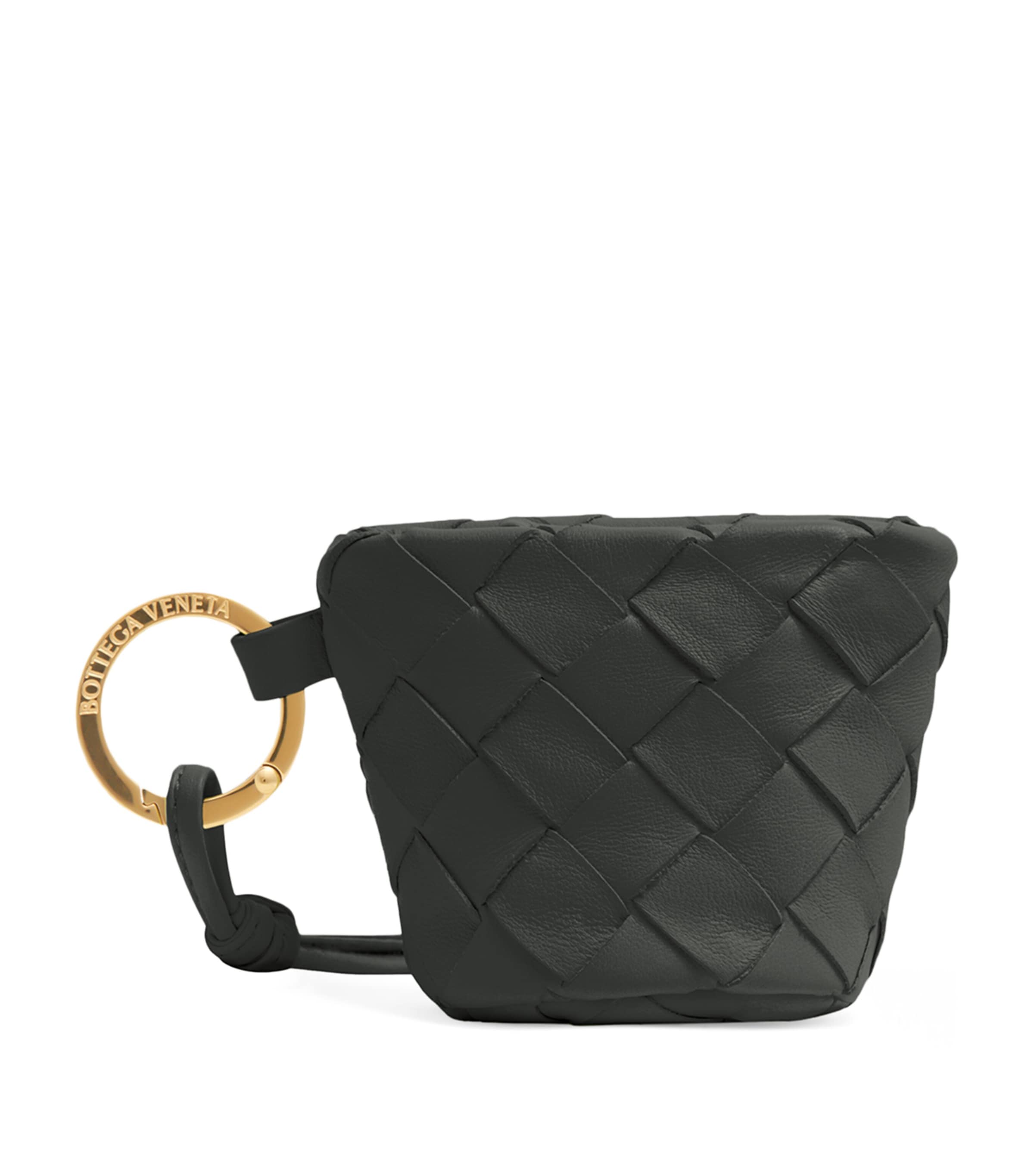 Shop Bottega Veneta Intrecciato Coin Pouch In Green