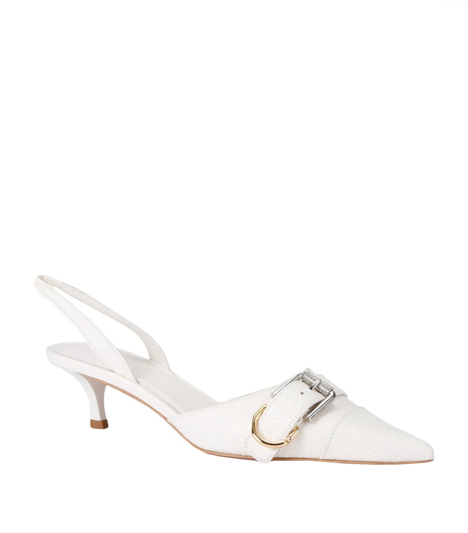 Voyou Slingback Heels 45 WHITE Image 1