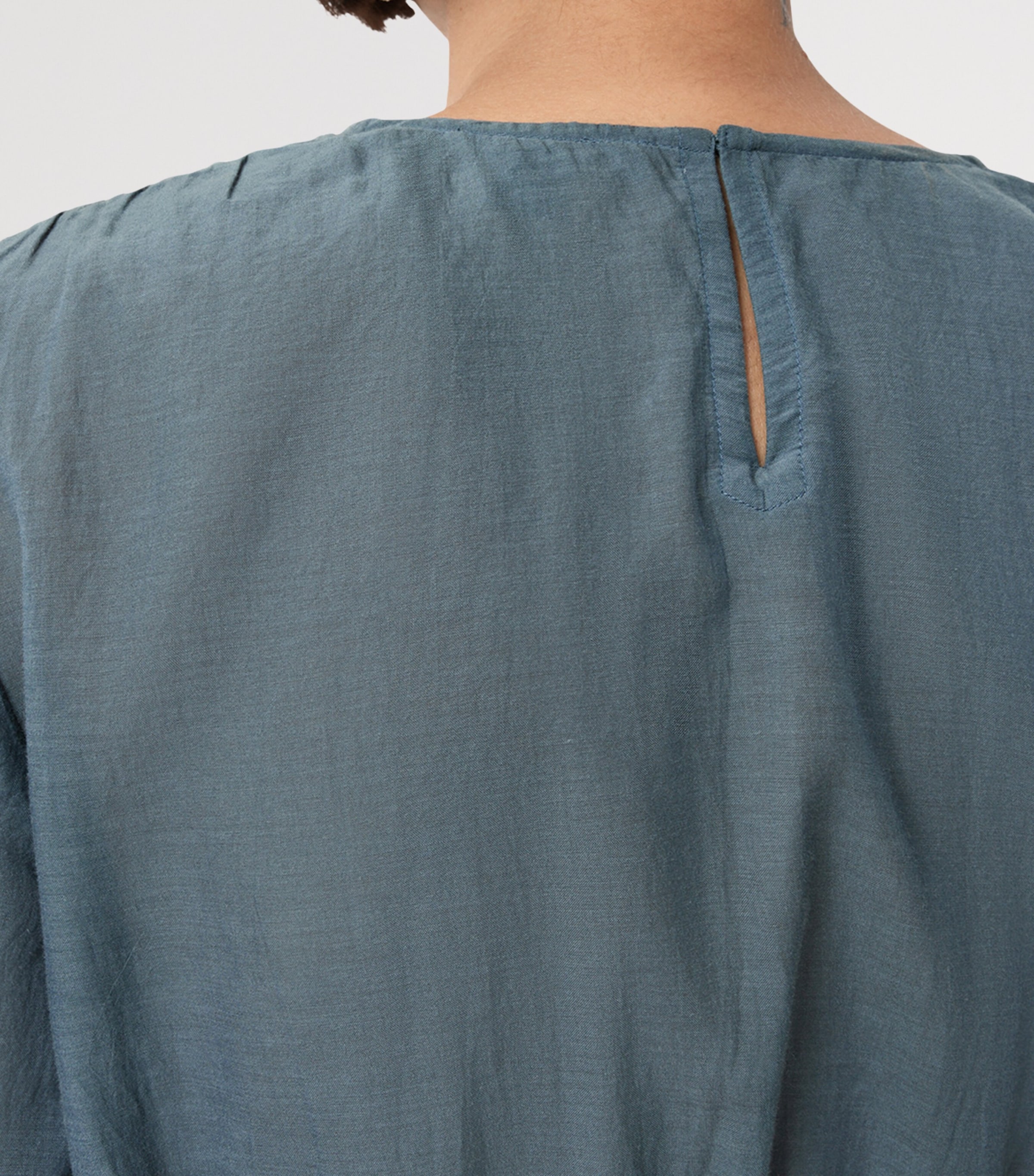 Gathered Melani Blouse DARK SLATE BLUE Image 3
