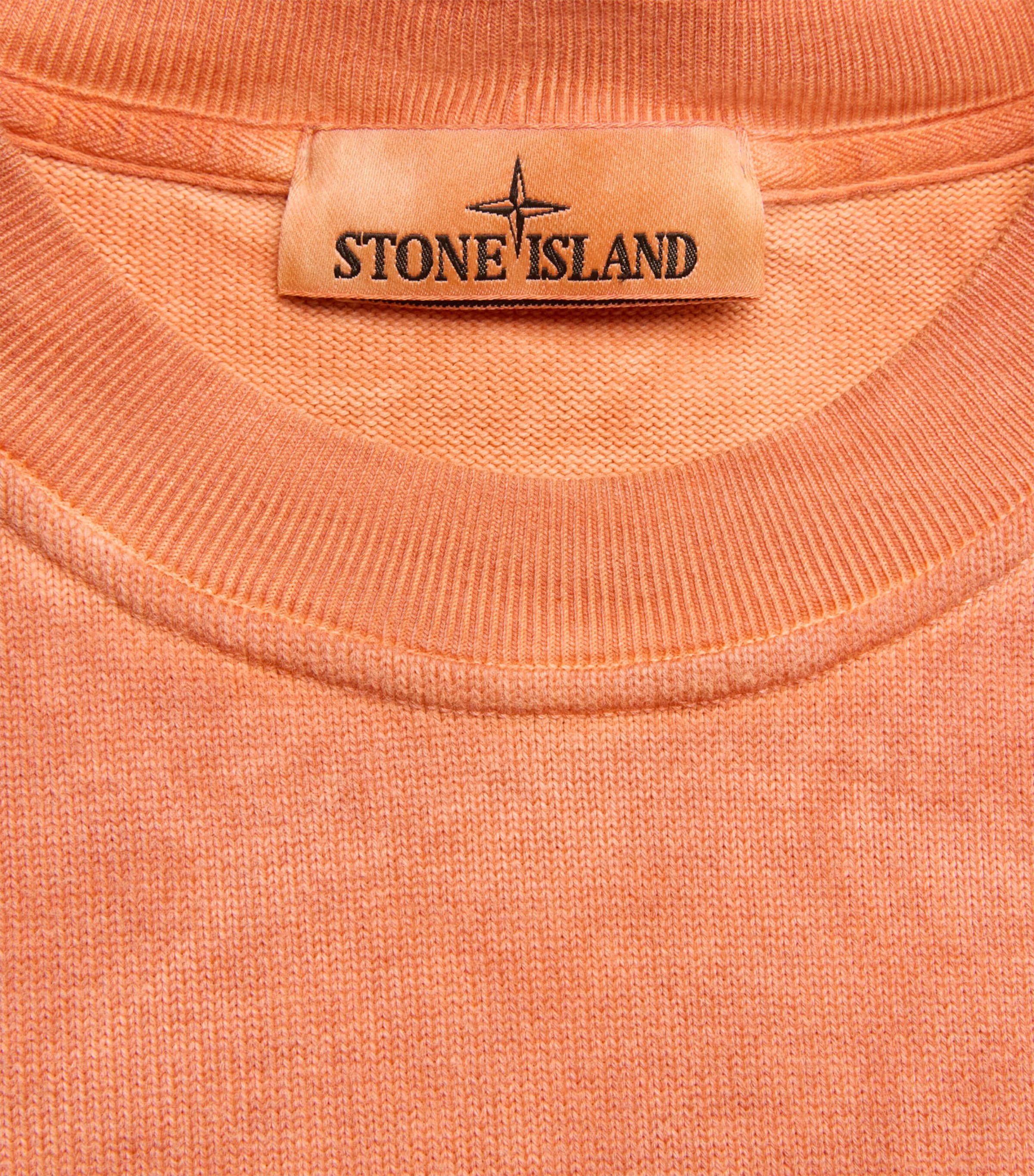 Stone Island Mens Cotton Dyed Vanisé Sweatshirt Image 6