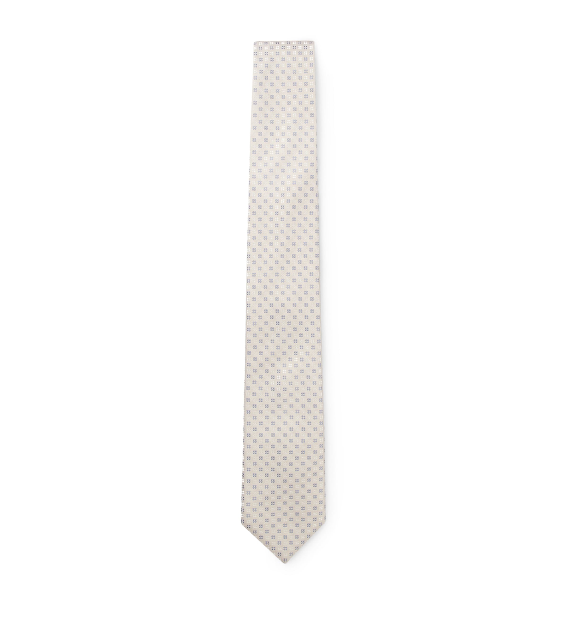 Hugo Boss Silk-blend Jacquard Tie In White