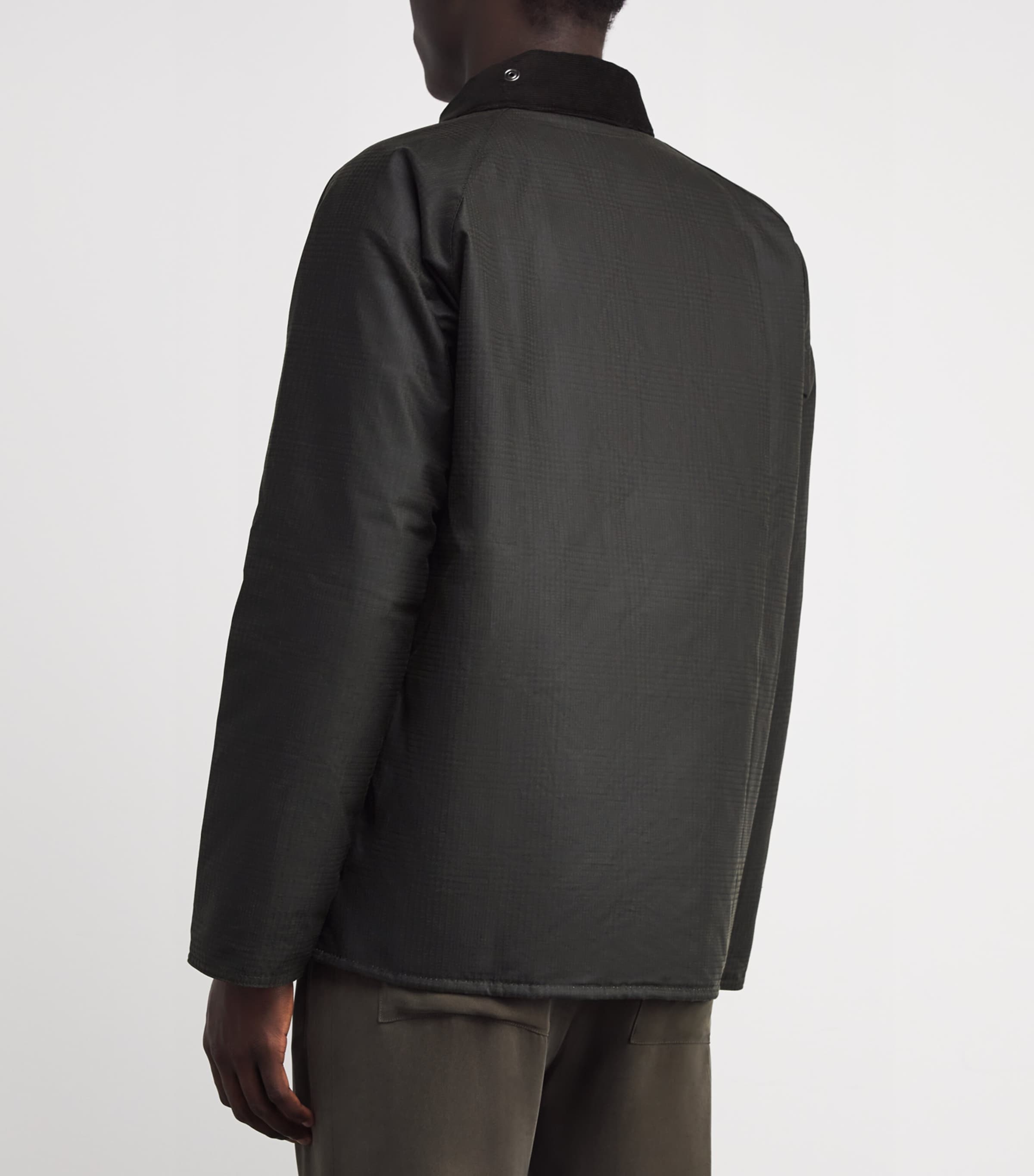 Waxed Cotton Check Beaufort Jacket OL31 OLIVE CHECK Image 4