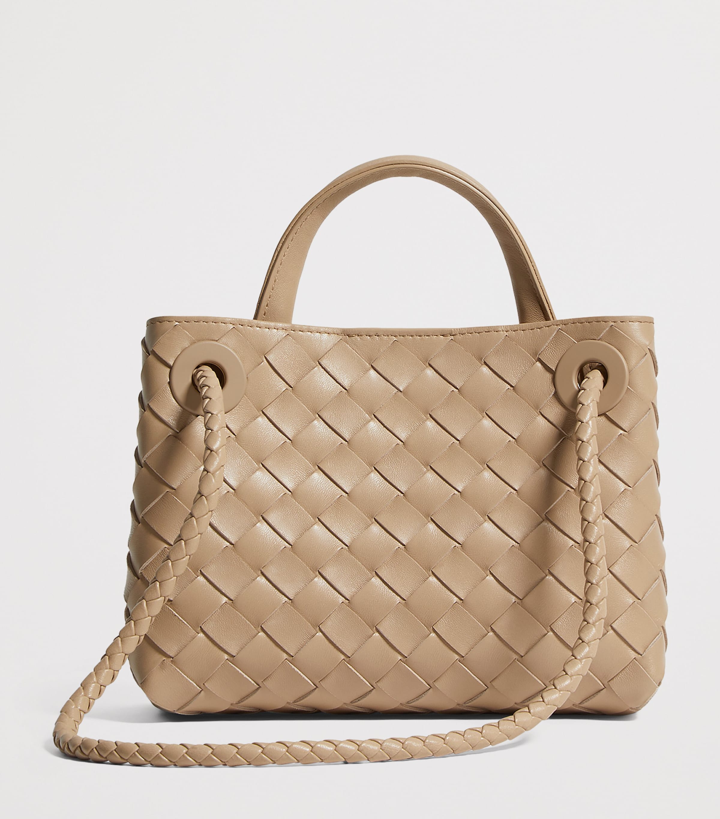 Bottega Veneta Mini Leather Andiamo Top-Handle Bag Image 3