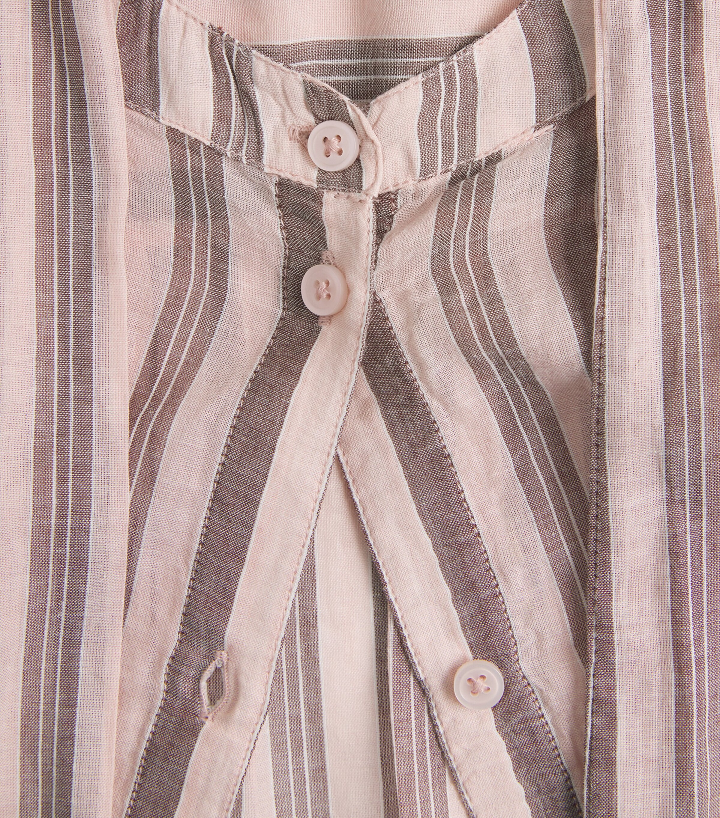 ME+EM Womens Cotton Voile Pussybow Blouse Pink Multi Image 6