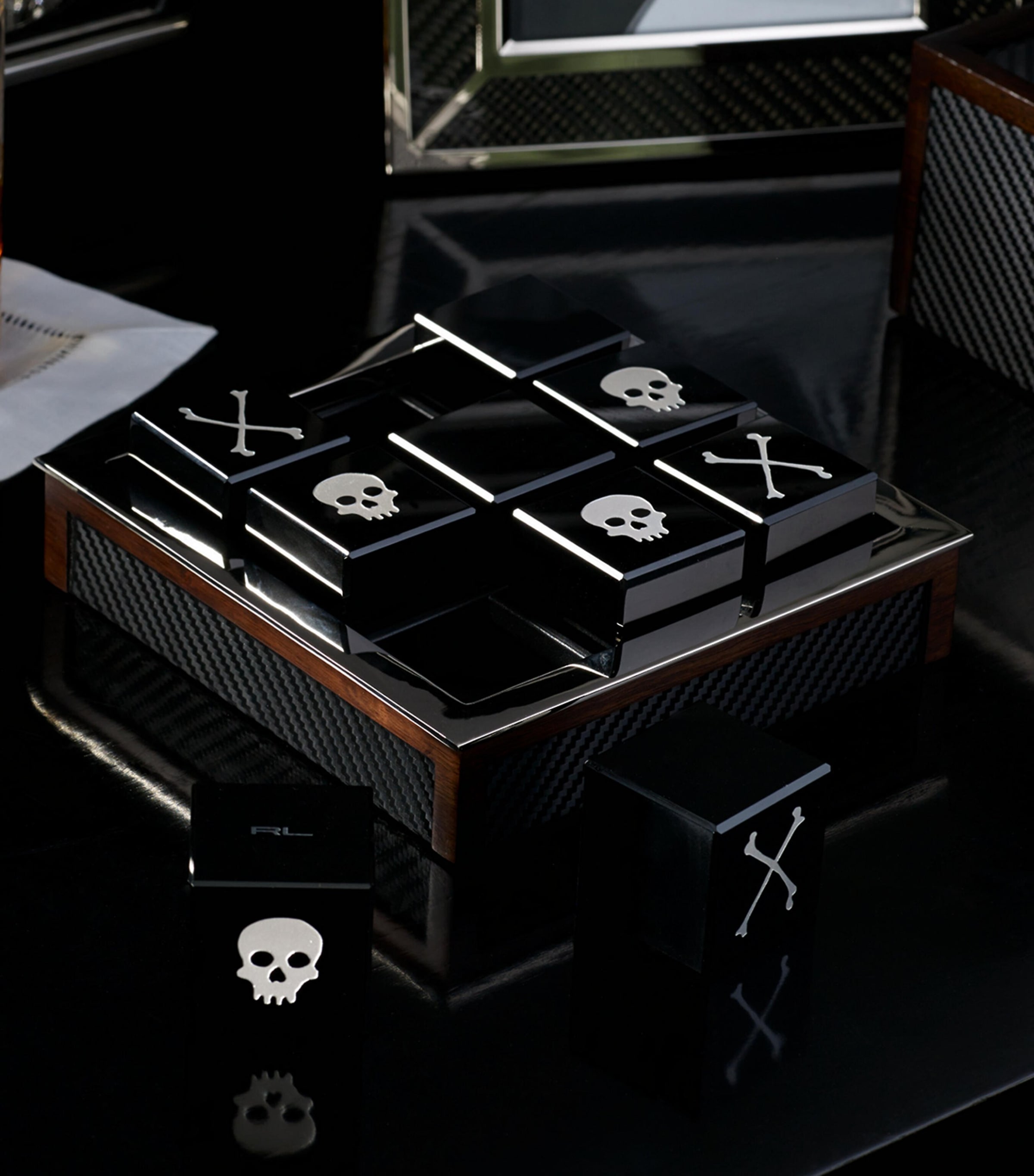 Sutton Tic-Tac-Toe Set BLACK Image 2