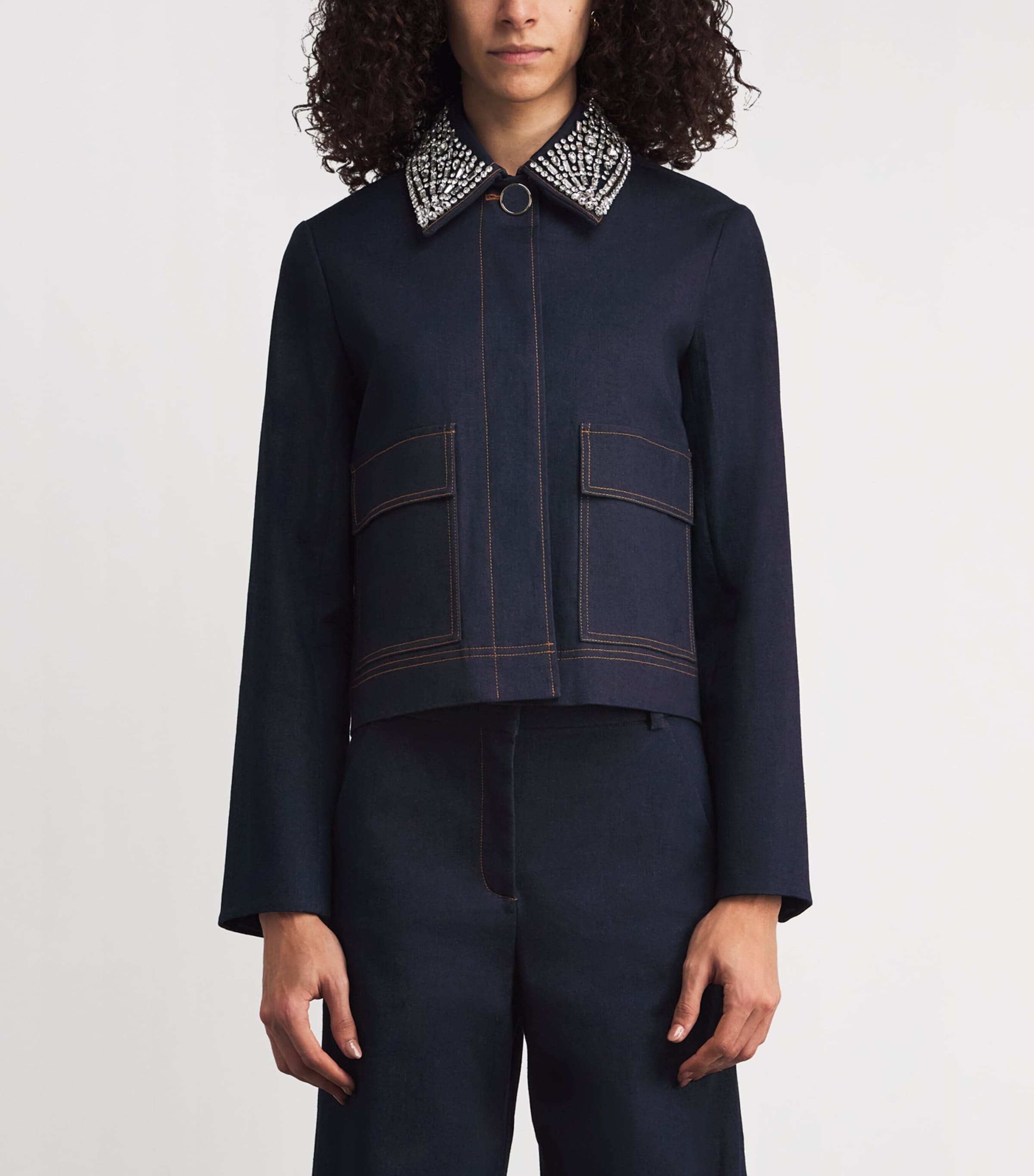 Barrington Stretch-Denim Jacket B0214 MIDNIGHT WASH Image 3