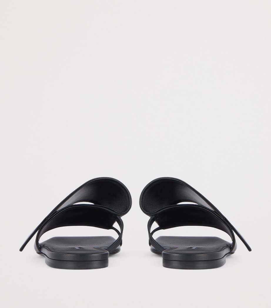 Givenchy Leather Sliced Square Sandals Image 5