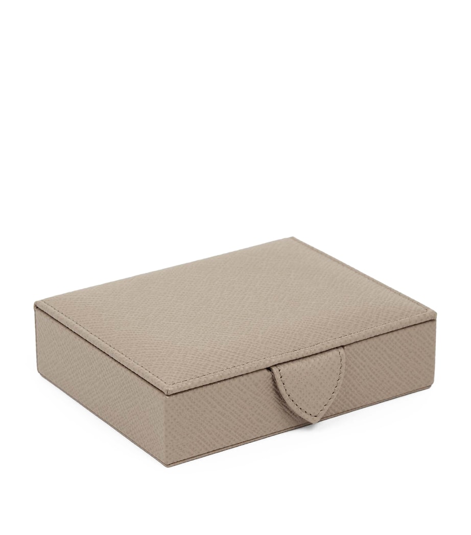 Small Panama Leather Jewellery Box SANDSTONE Image 2