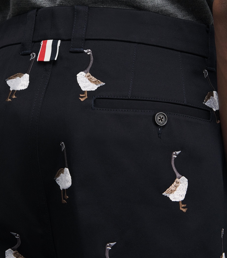 Cotton Utility Chino Shorts NAVY Image 6