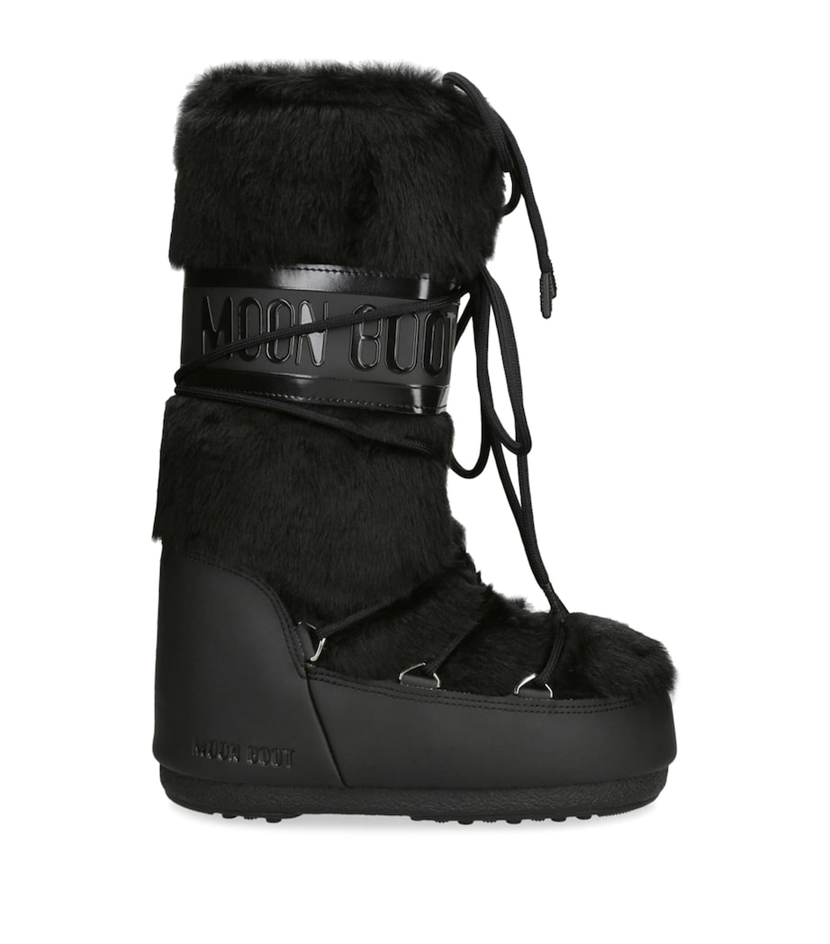 Icon Faux-Fur Boots BLACK Image 1