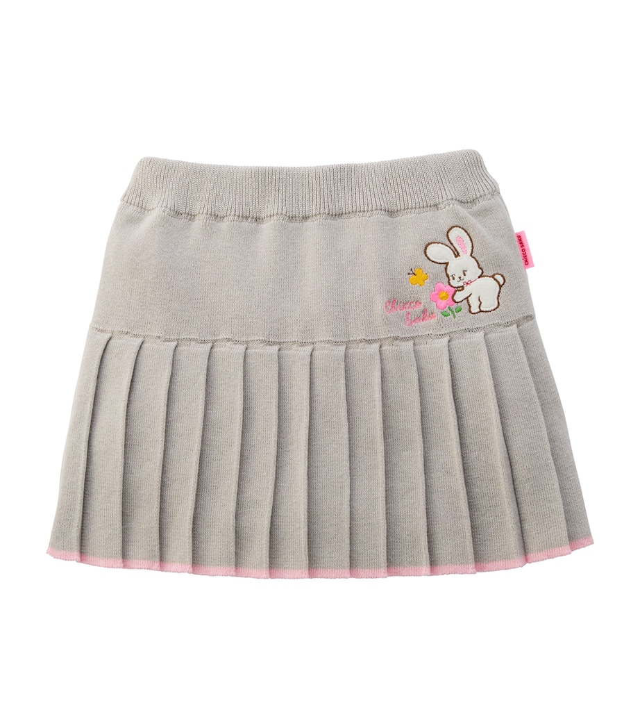 Miki House Cotton Knitted Pleated Skirt (12 Months-7 Years) Image 1